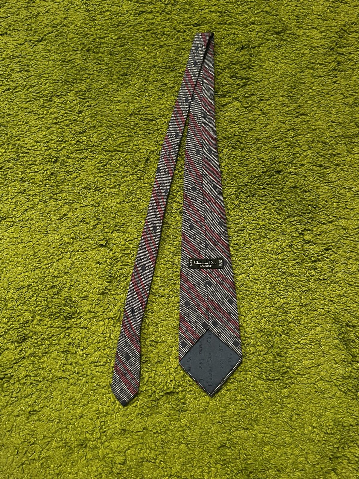 Christian Dior Monsieur Christian Dior Monsieur 1990s vintage striped silk tie Size ONE SIZE - 1 Thumbnail