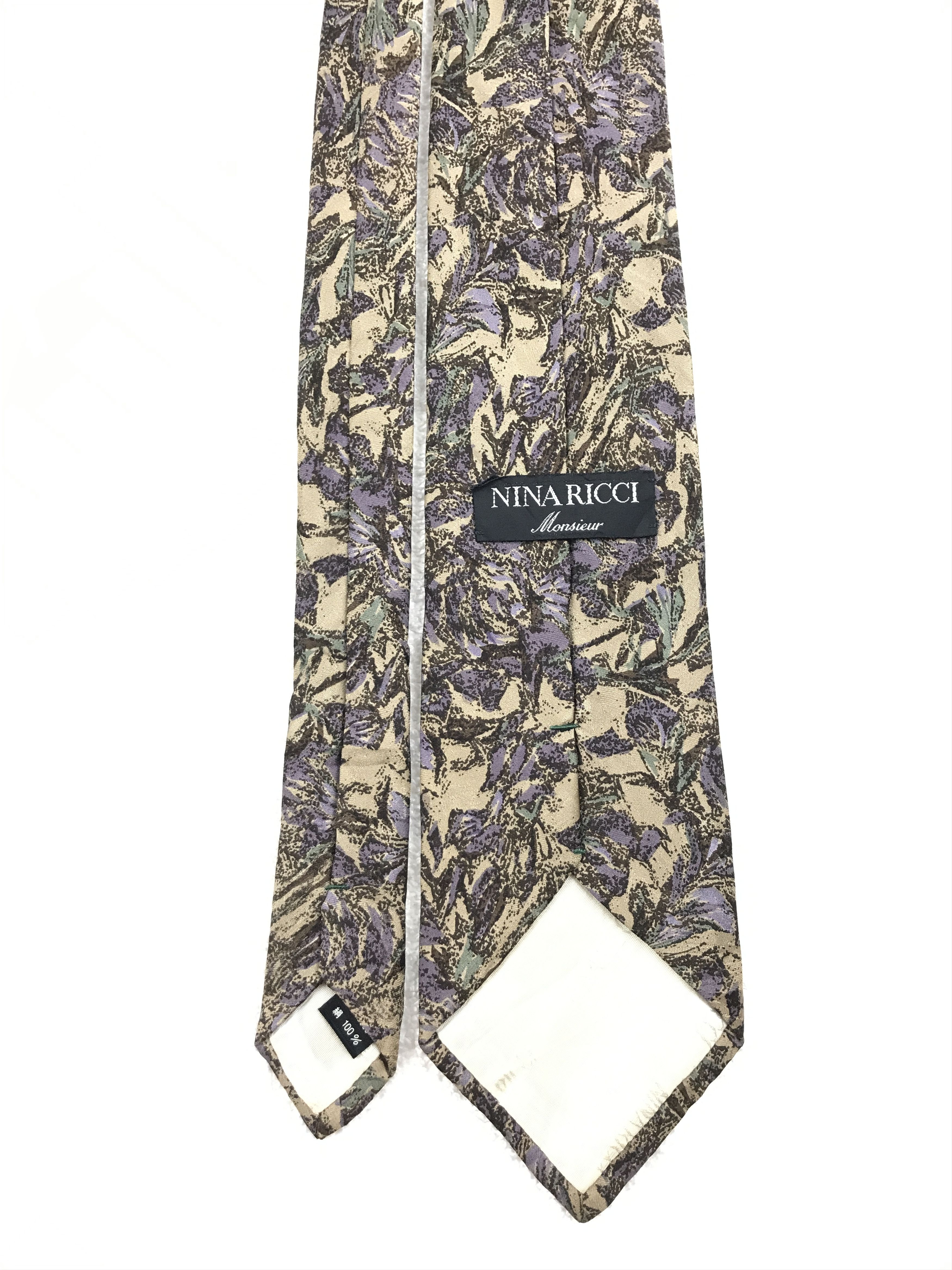 Designer × Vintage Vintage Nina Ricci Silk Necktie Size ONE SIZE - 4 Thumbnail