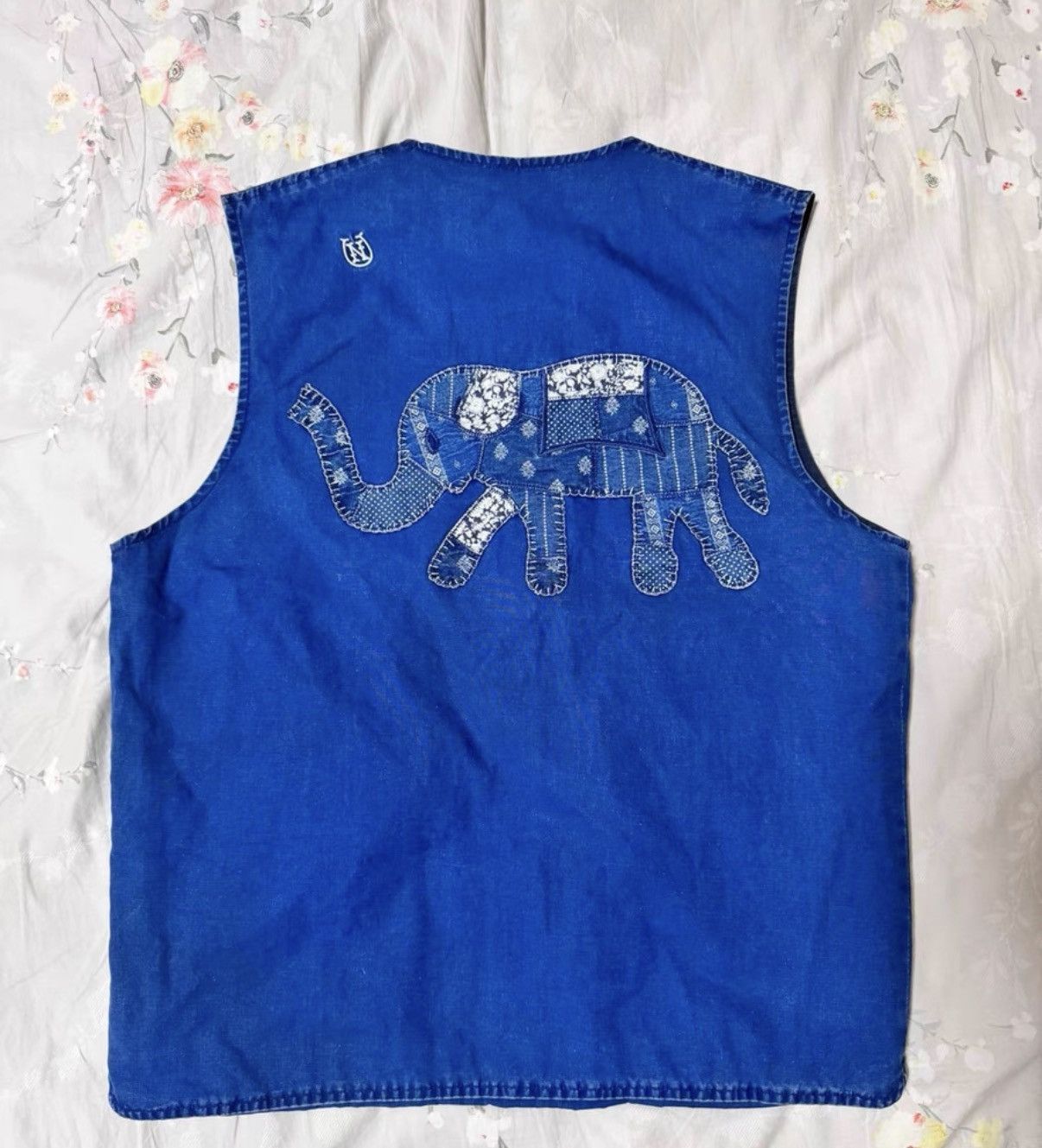 Neighborhood Neighborhood 16SS Vest / Indigo Patchwork Embroidered Vest Size US M / EU 48-50 / 2 - 2 Thumbnail