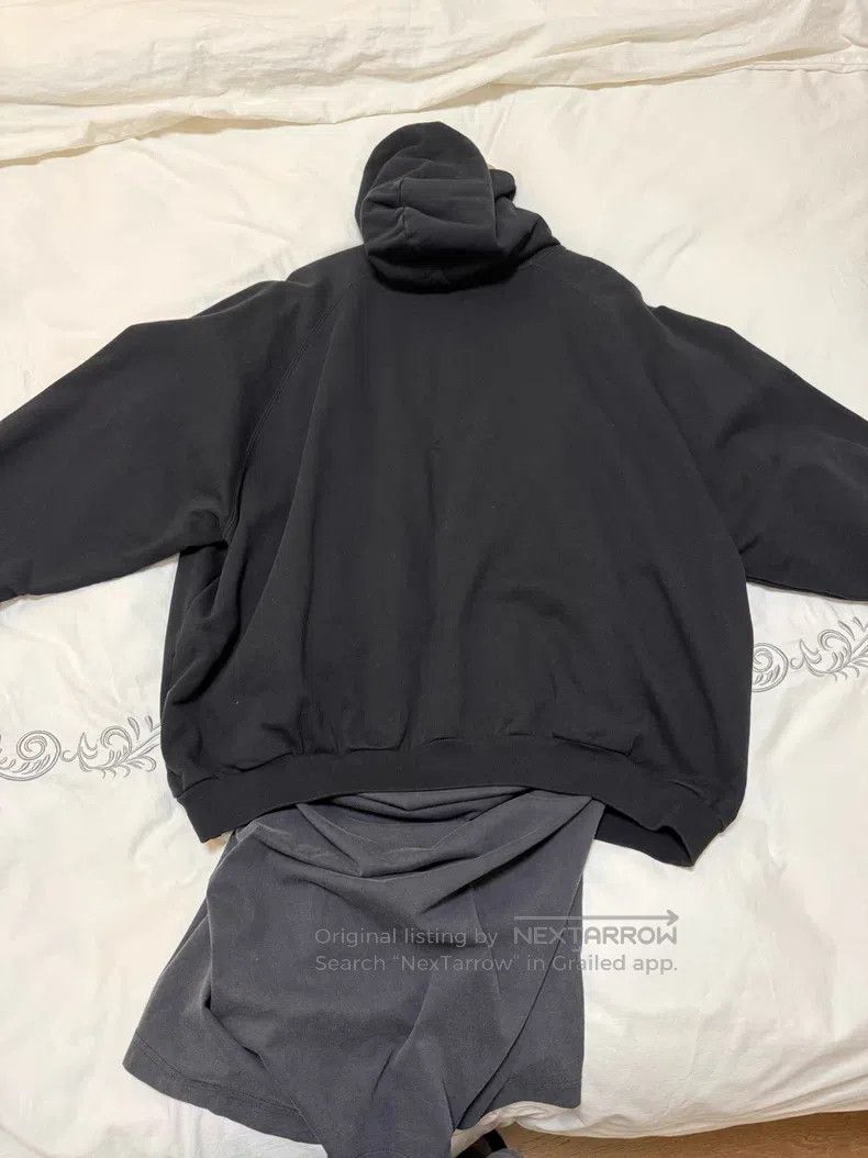 Balenciaga Balenciaga Logo Print Patchwork Hooded Long Sleeve Sweatsh Size US S / EU 44-46 / 1 - 5 Thumbnail