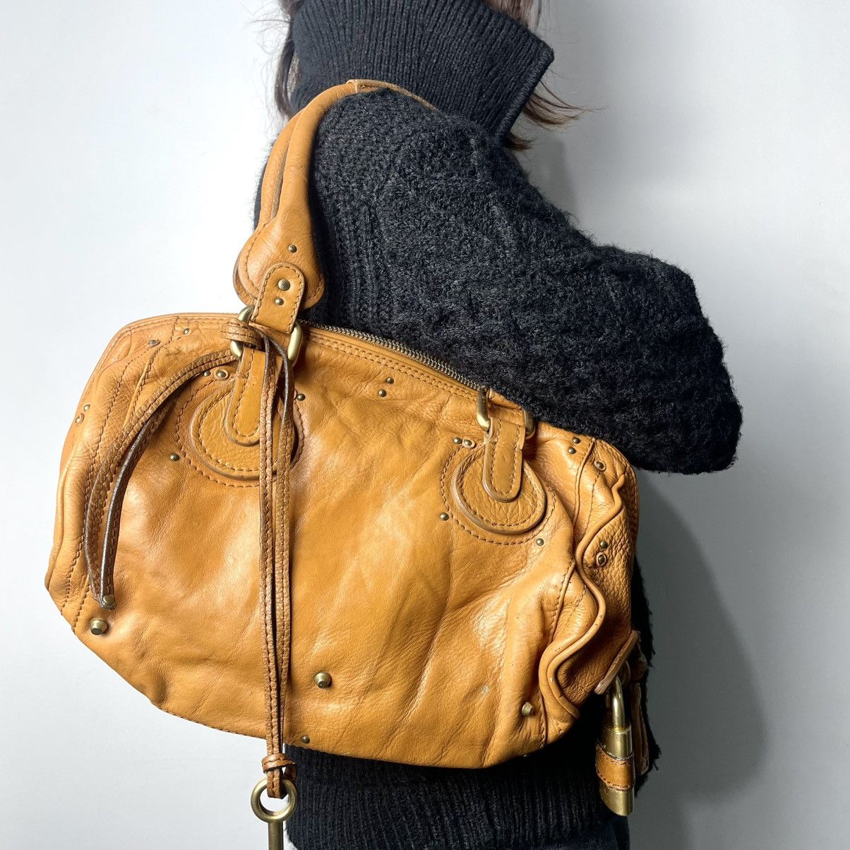 Chloe Chloe Vintage Orange Leather Paddington Bag | Grailed
