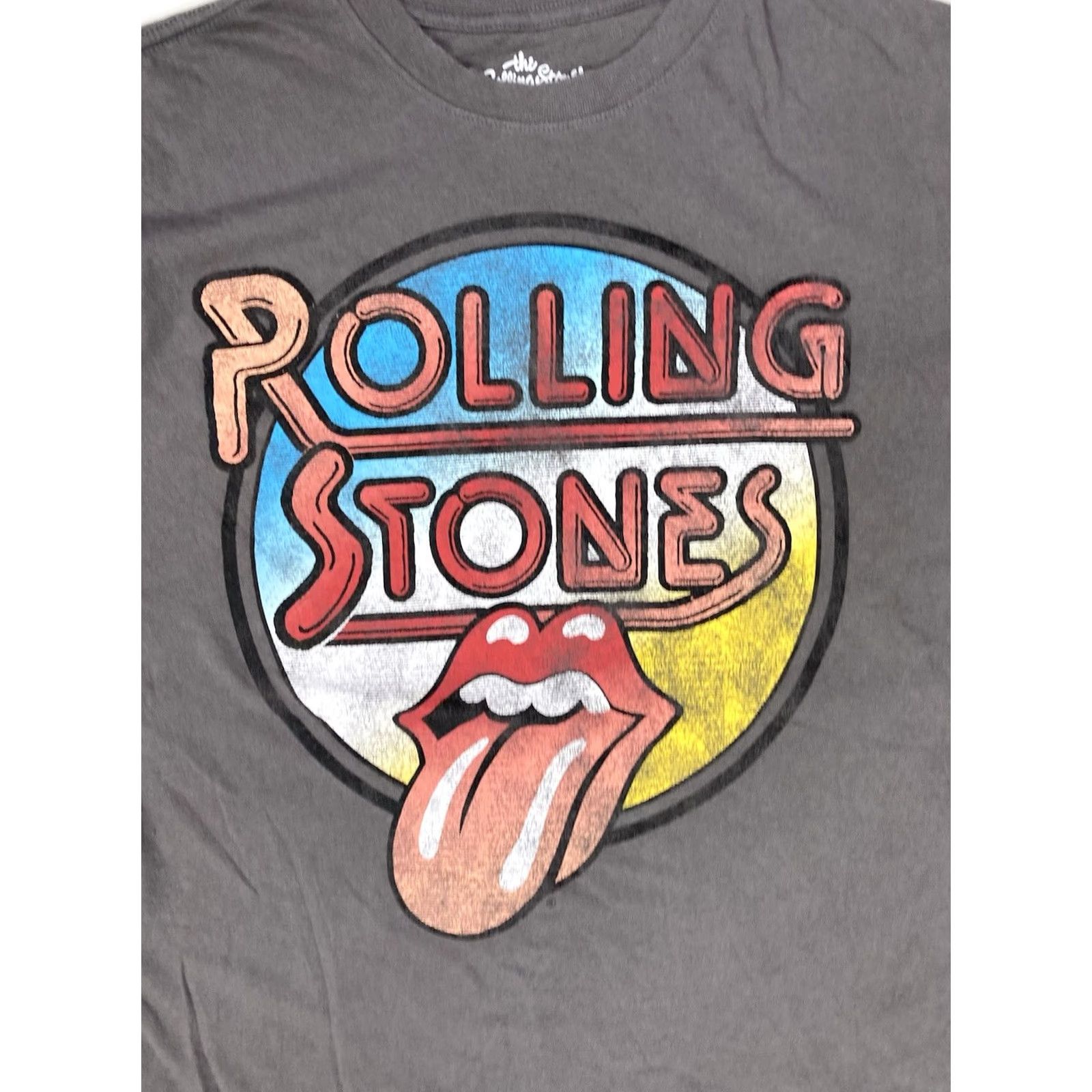 Logo 7 VINTAGE The Rolling Stones T-Shirt Women Small Gray Short Sleeve Music Size S / US 4 / IT 40 - 2 Thumbnail