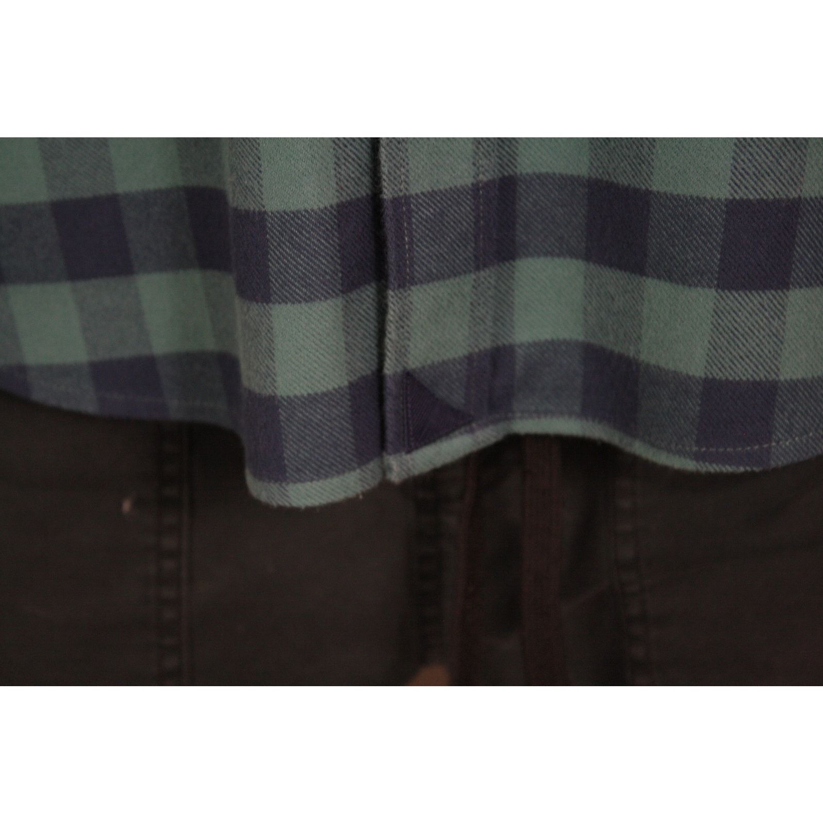 UNTUCKit UNTUCKit Flannel Shirt Mens L Blue Buffalo Plaid Slim Fit Size US L / EU 52-54 / 3 - 3 Thumbnail