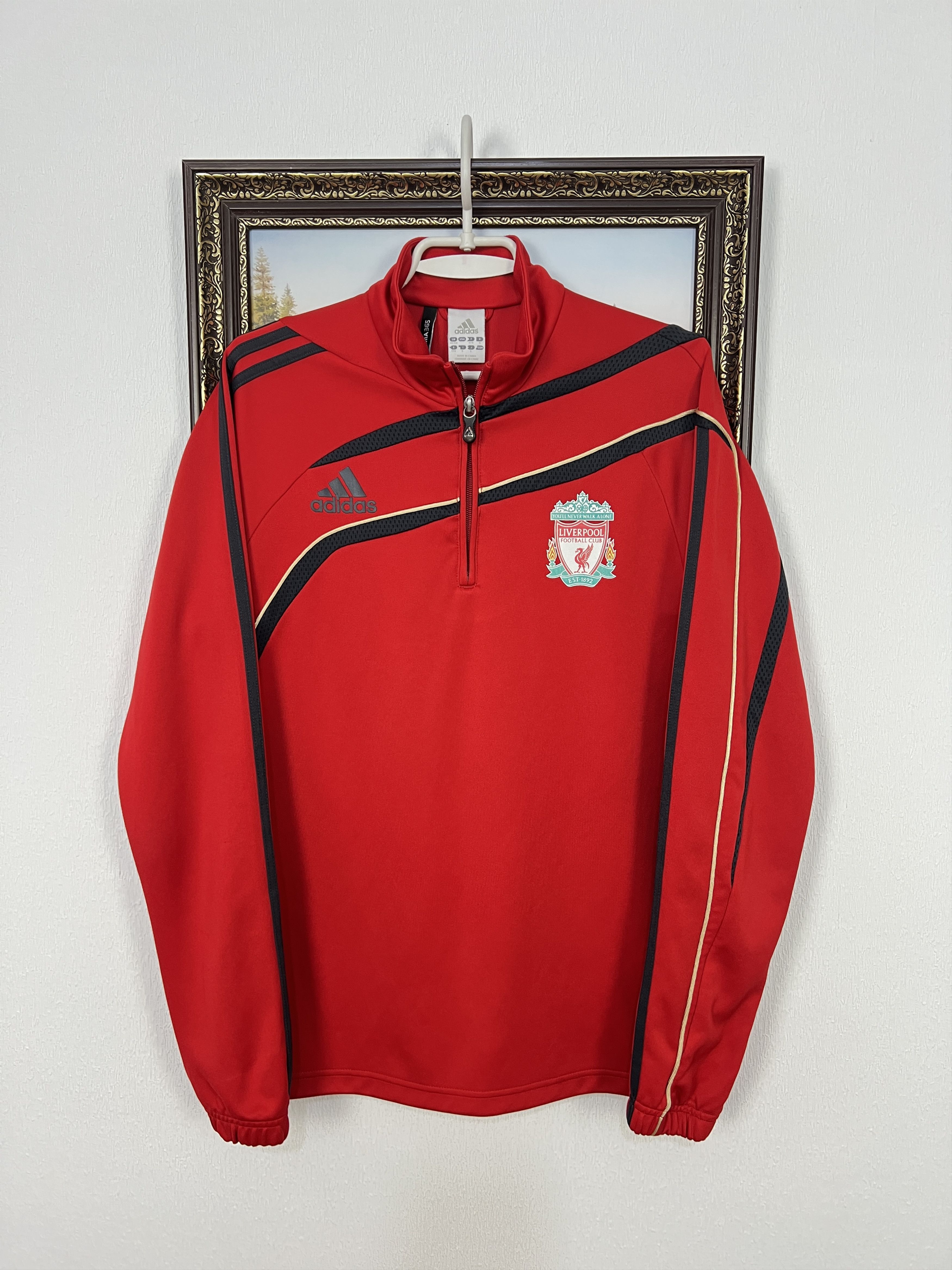 Adidas Vintage Adidas Liverpool Football Jacket Soccer Train Size US M / EU 48-50 / 2 - 1 Thumbnail