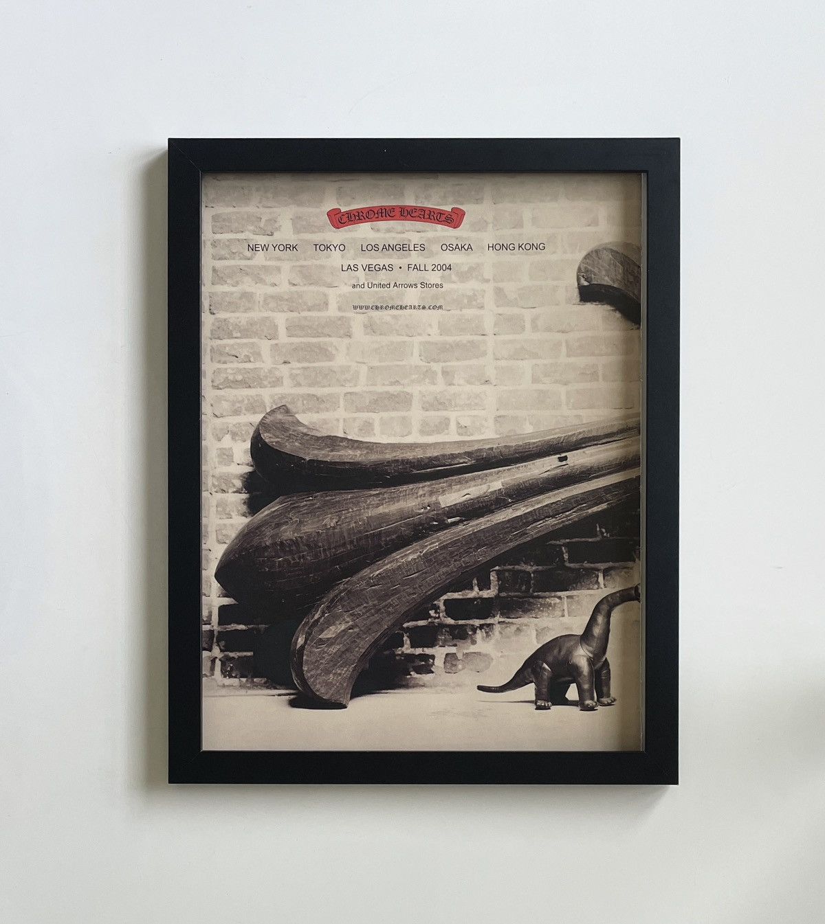 Chrome Hearts Chrome Hearts vintage wooden cross photo Poster framed 9x11 Size ONE SIZE - 1 Thumbnail
