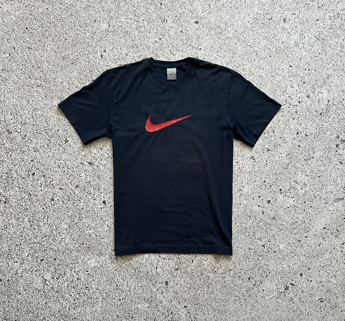 Nike × Vintage 🇺🇸 Vintage 90s Nike Swoosh T-shirt Made In USA Y2K Hype Size US L / EU 52-54 / 3 - 2 Thumbnail