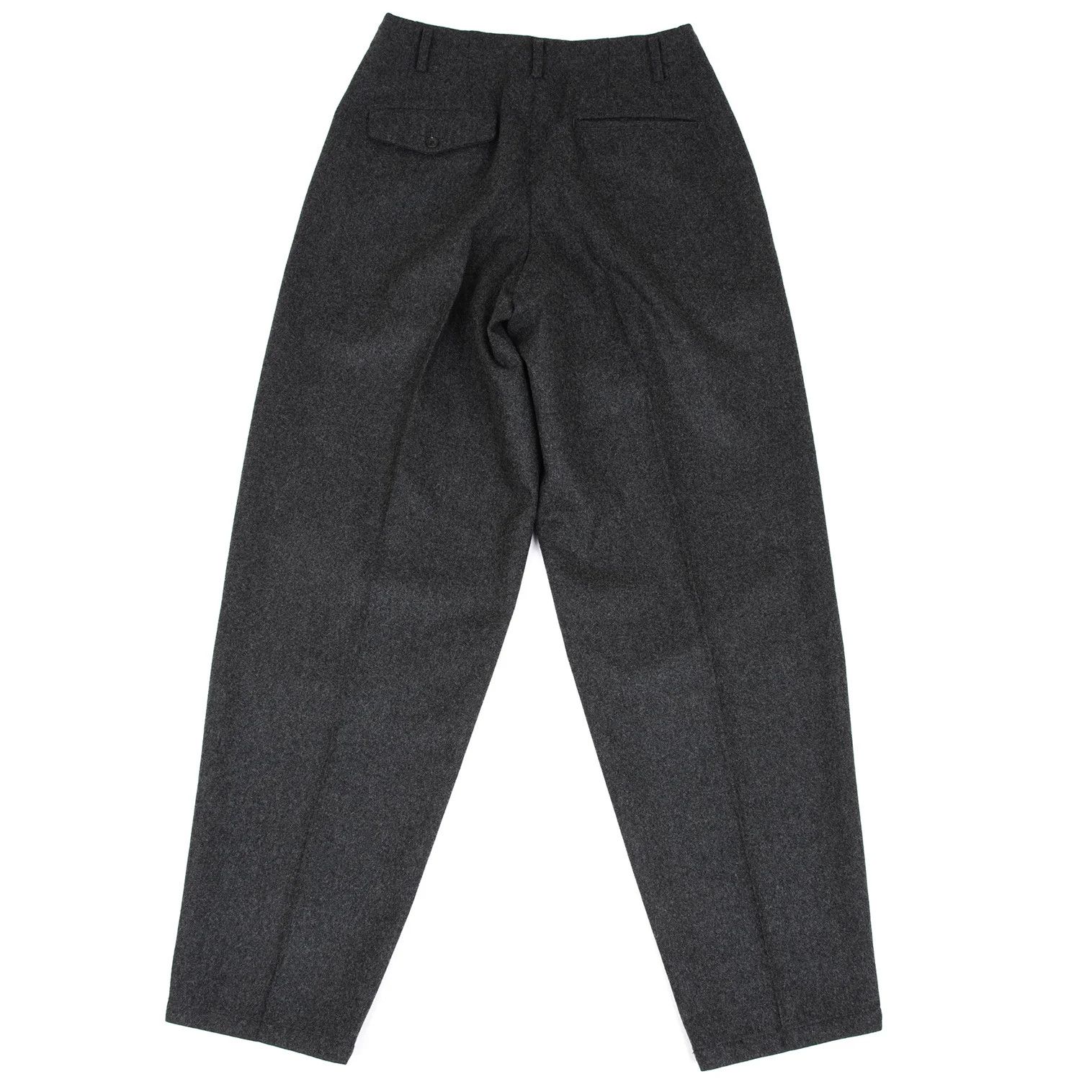 Y's for Men Melton Wool Two-Tuck Pants in Gray Size US 32 / EU 48 - 8 Thumbnail