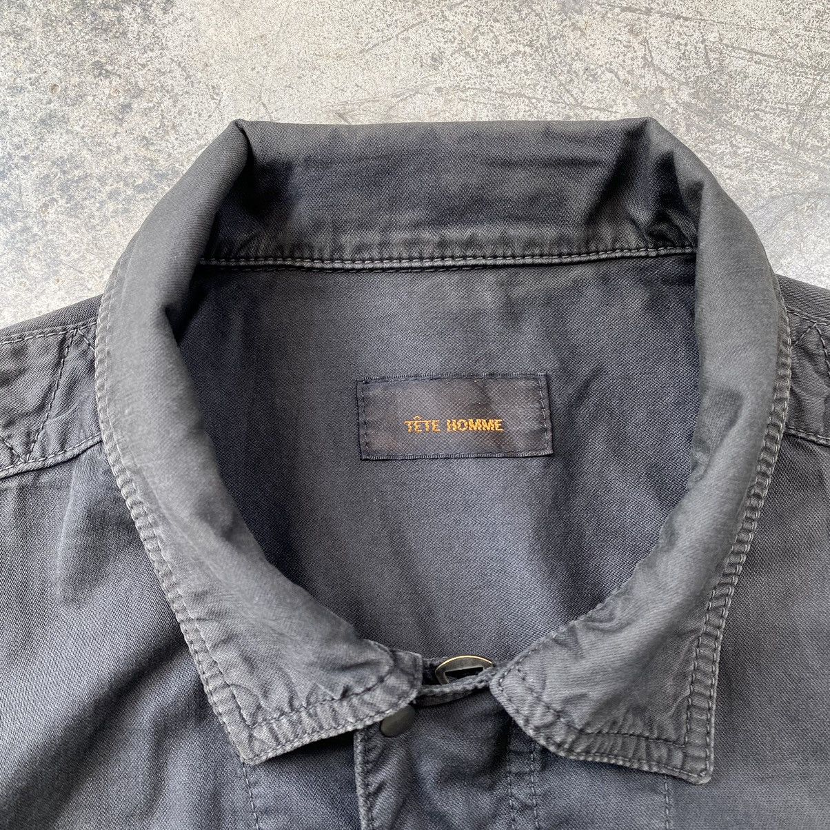 Tete Homme Vintage Tete Homme Issey Miyake Distressed Button up Size US S / EU 44-46 / 1 - 12 Thumbnail