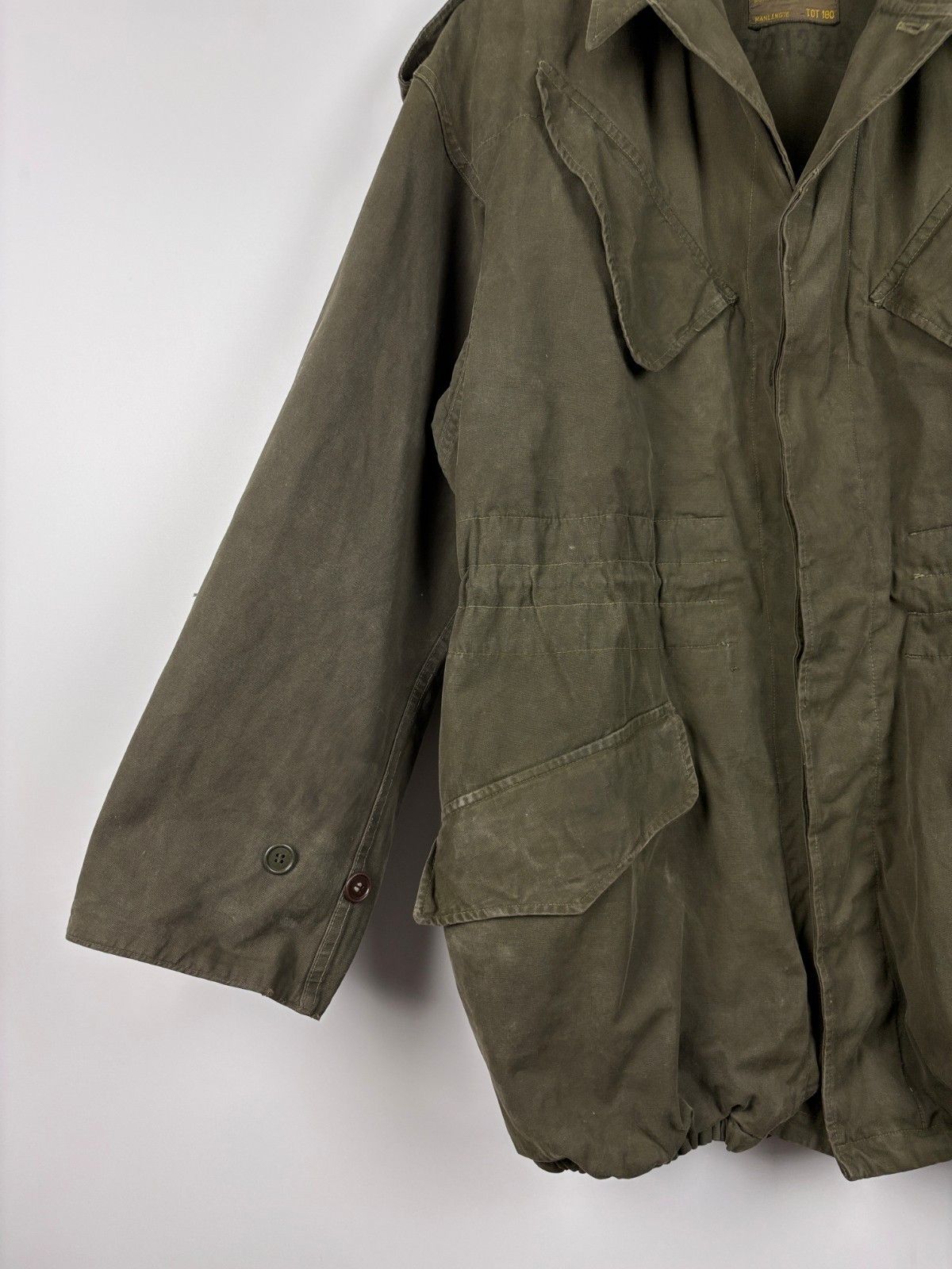 Other Vintage 1960-70s Dutch Military Army Parka Field Jacket ~L Size US L / EU 52-54 / 3 - 3 Thumbnail