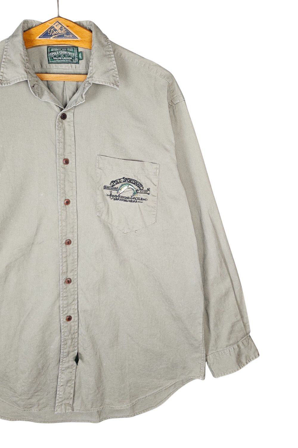 RRL Ralph Lauren 1990 Polo Country “Polo Sportsman” Fishing Shirt - L Size US L / EU 52-54 / 3 - 6 Thumbnail