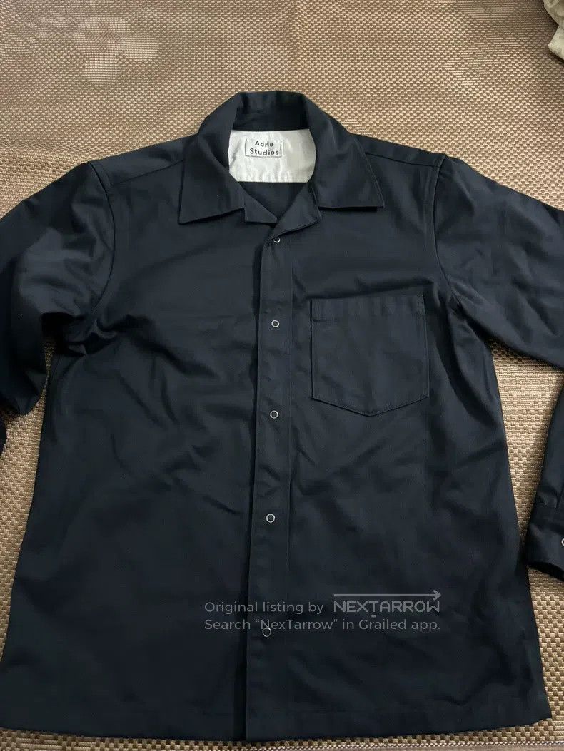 Acne Studios Acne Studios Solid Color Single-Breasted Long Sleeve Shirt Size US M / EU 48-50 / 2 - 1 Thumbnail