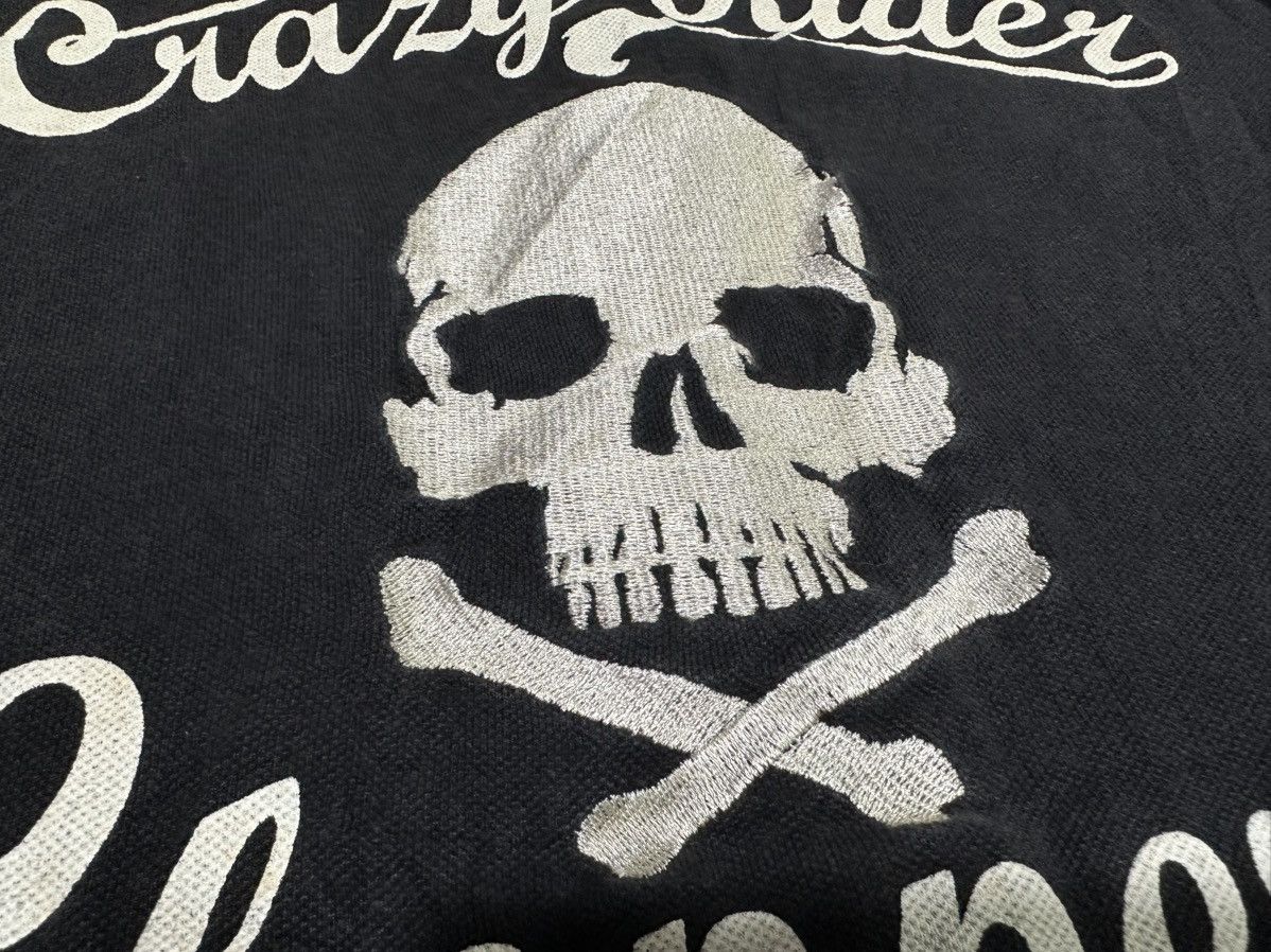 Japanese Brand 🔥Sick Y2K Infinity Cross Skull Embroidered Polo Shirt Biker Size US L / EU 52-54 / 3 - 3 Thumbnail