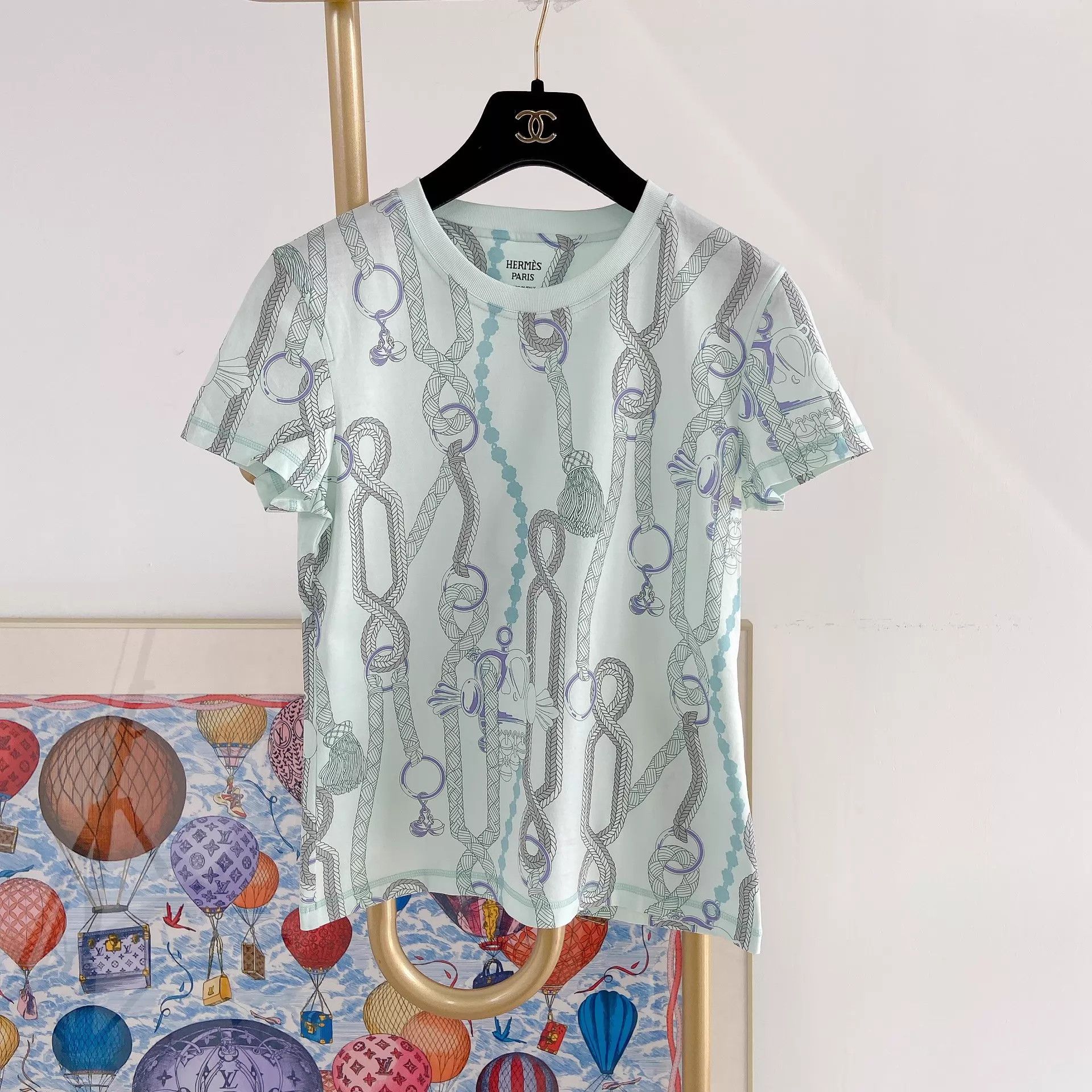 Hermes Hermes Printed T-Shirt 34 Pre-owned Size XS / US 0-2 / IT 36-38 - 1 Thumbnail