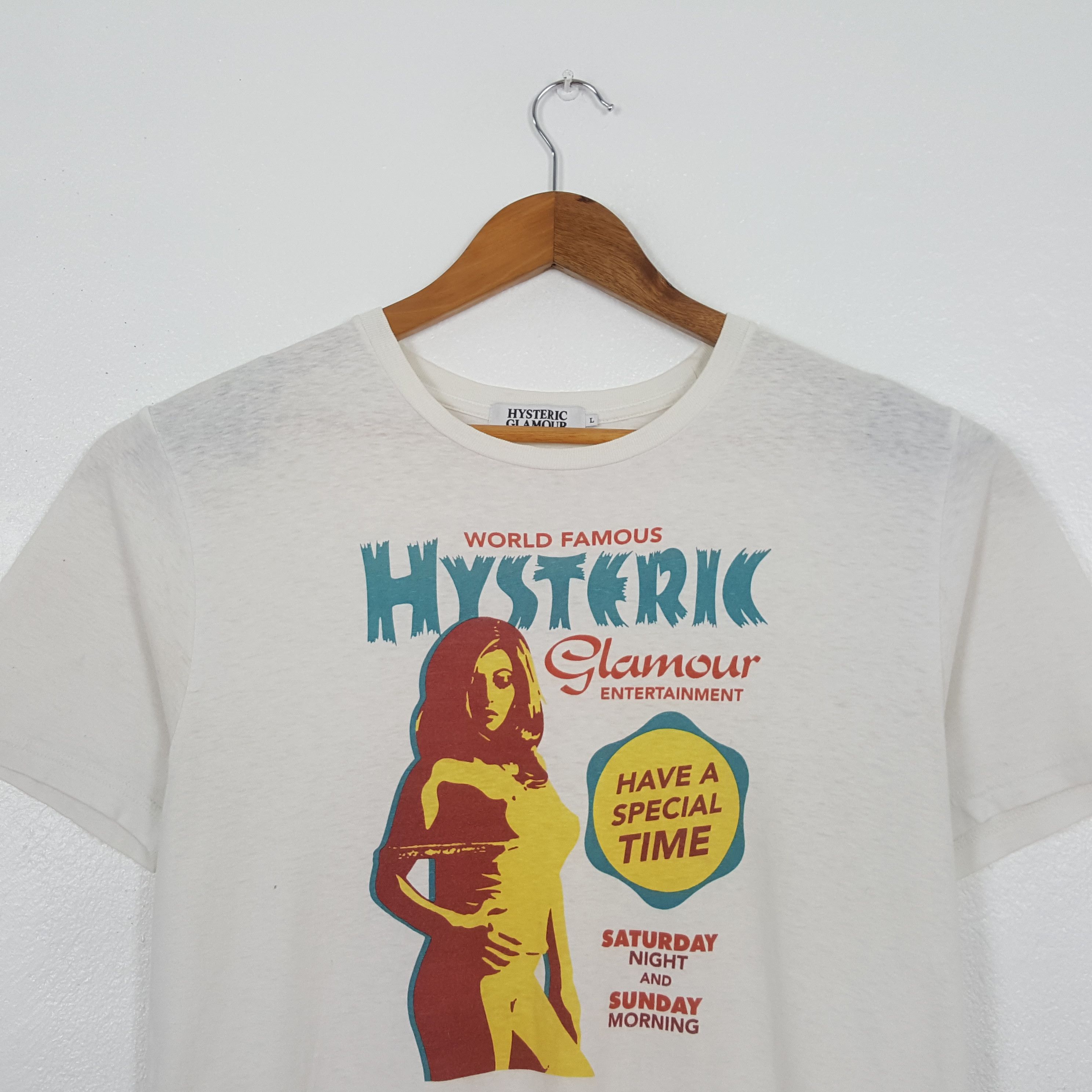 Hysteric Glamour Vintage Hysteric Glamour Japanese Brand T-Shirt C319N60 Size US M / EU 48-50 / 2 - 2 Thumbnail