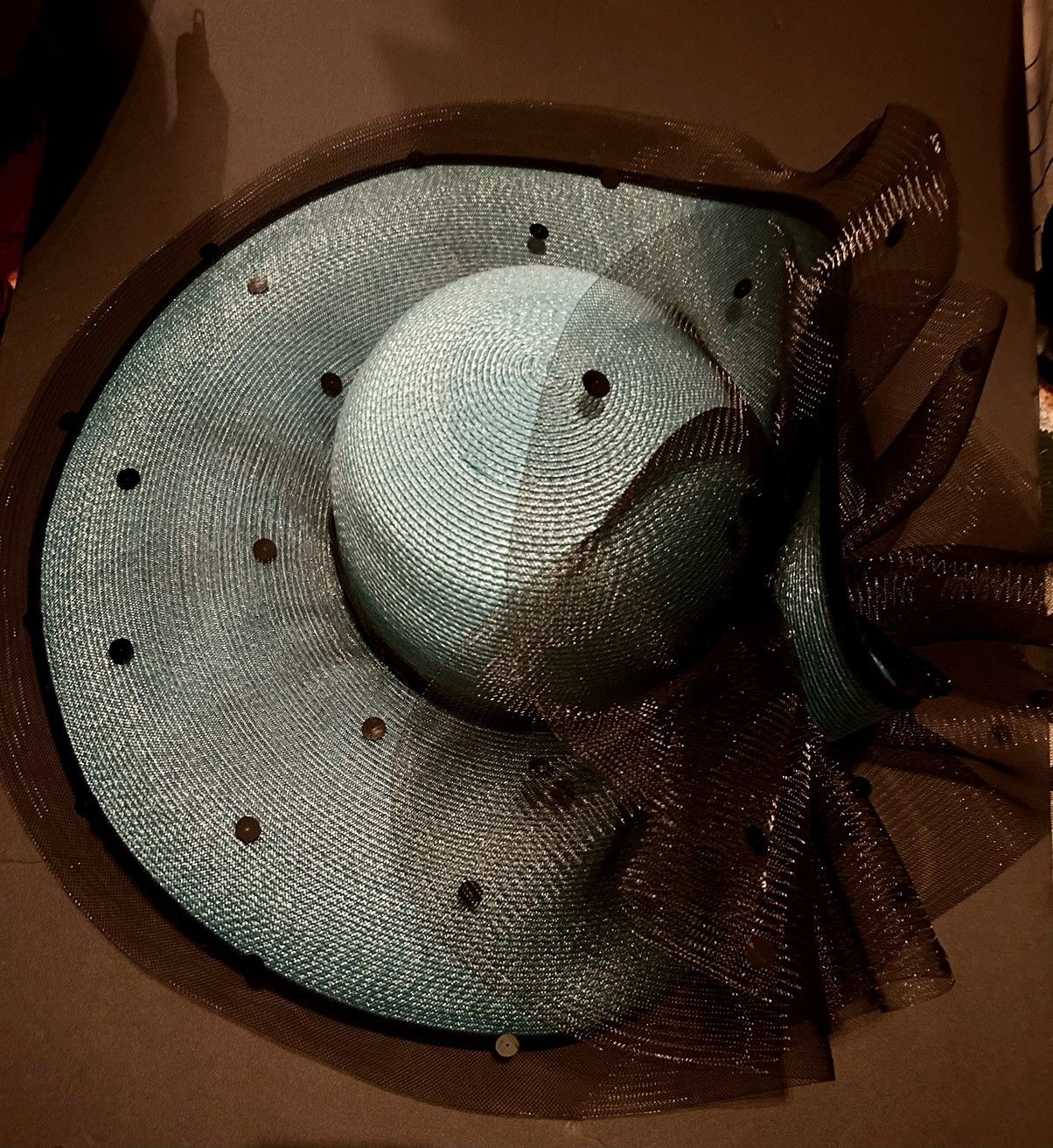 Vintage Essence vintage hat blue & black Size ONE SIZE - 7 Thumbnail