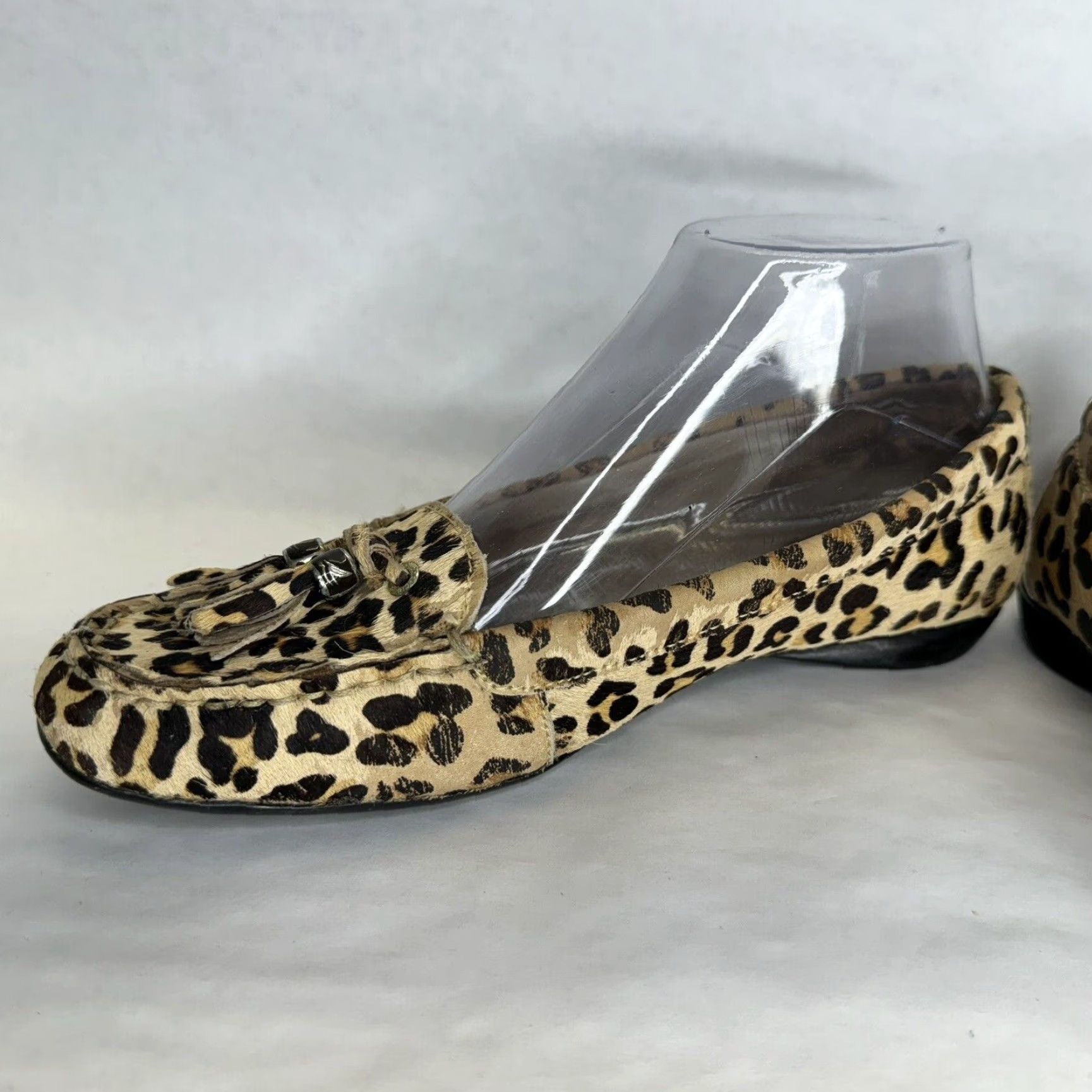 Sperry Sperry Top Sider Shoes Womens 7M Brown Leopard Calf Hair Tassel Leather Size M / US 6-8 / IT 42-44 - 6 Thumbnail
