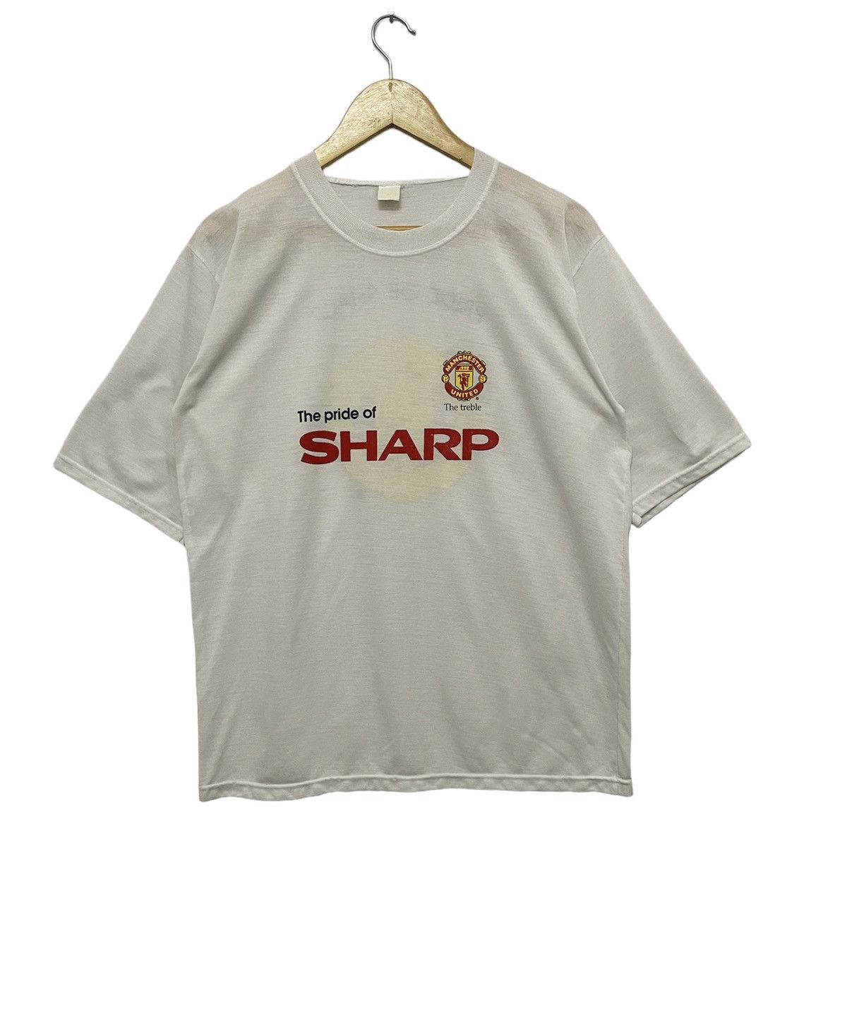 Vintage Vintage Pride Of Sharp Manchester United T-shirt White Size US L / EU 52-54 / 3 - 1 Thumbnail
