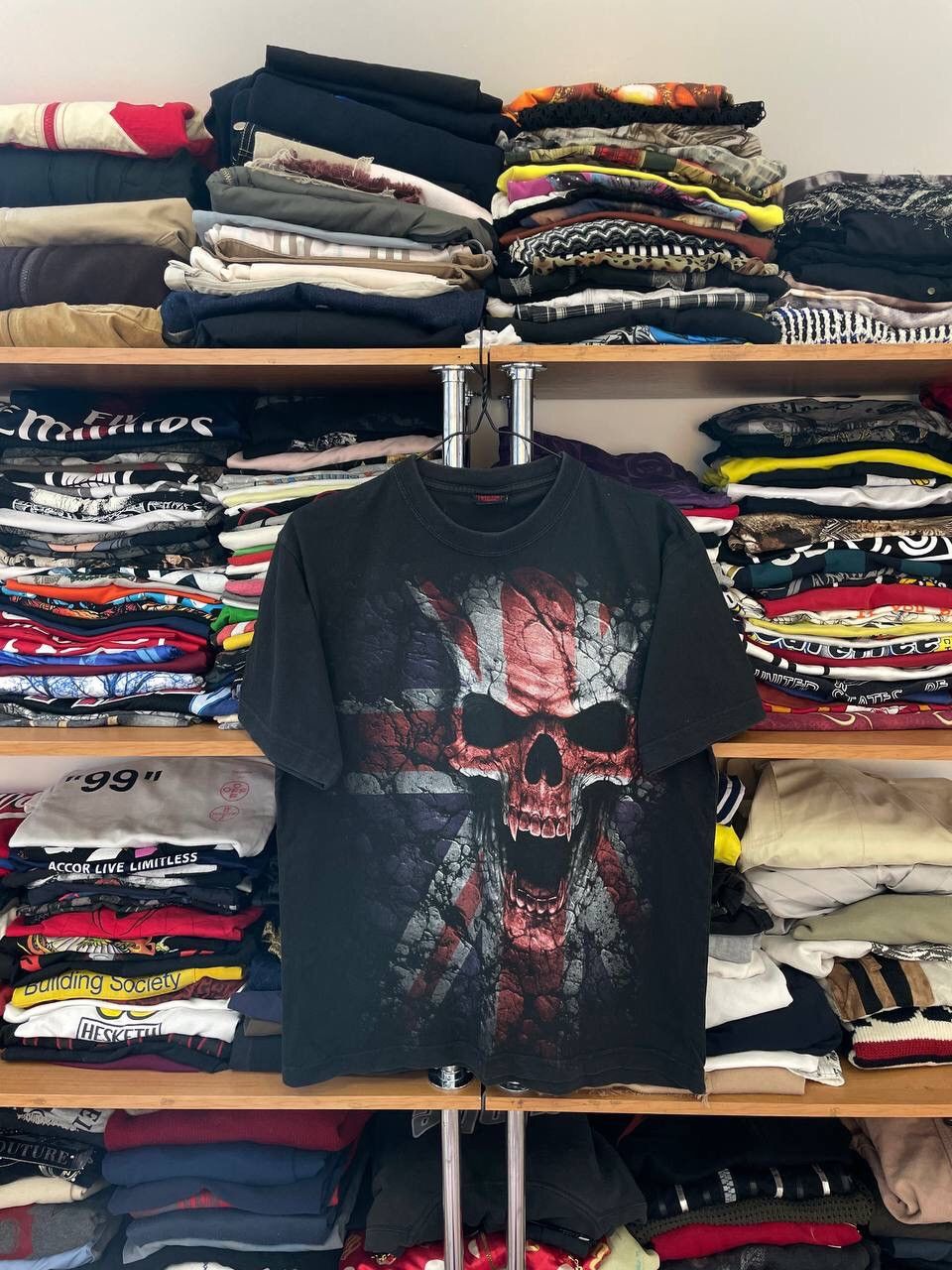 Vintage ☠️ Vintage skull t shirt y2k Size US M / EU 48-50 / 2 - 1 Thumbnail