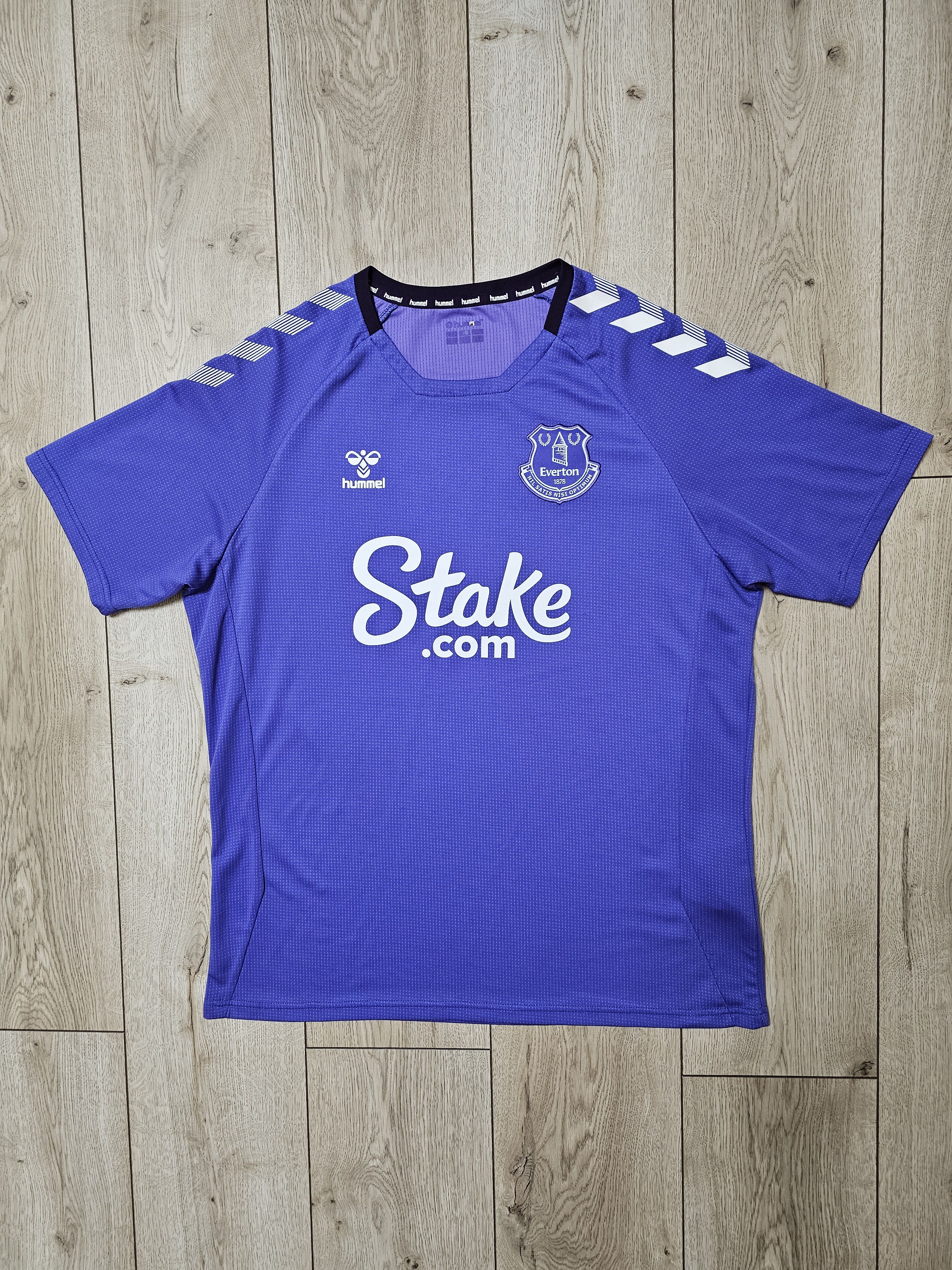 Hummel EVERTON 2022 2023 TRAINING FOOTBALL SHIRT SOCCER JERSEY Size US XL / EU 56 / 4 - 1 Thumbnail
