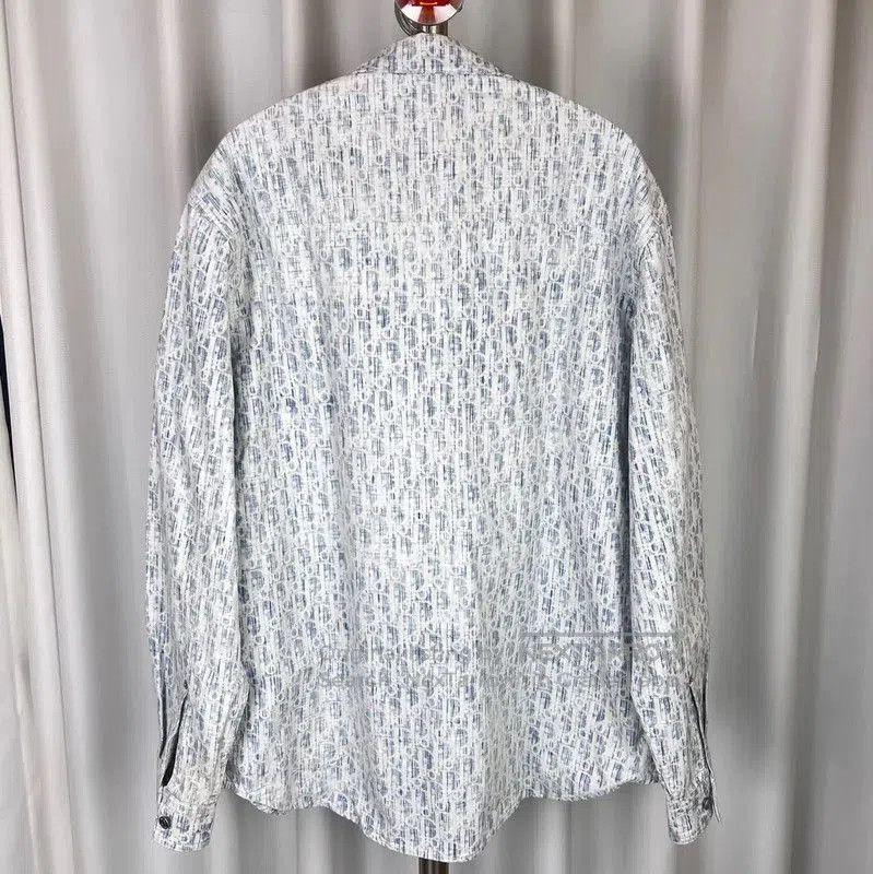Dior Dior Light Blue Cotton Button-Up Shirt . Size US XL / EU 56 / 4 - 2 Thumbnail