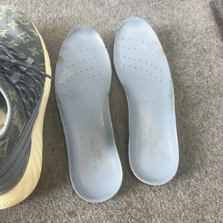 Louis Vuitton Louis Vuitton Fastlane Denim Sneakers in Navy Blue -2508 Size US 8 / EU 41 - 6 Thumbnail