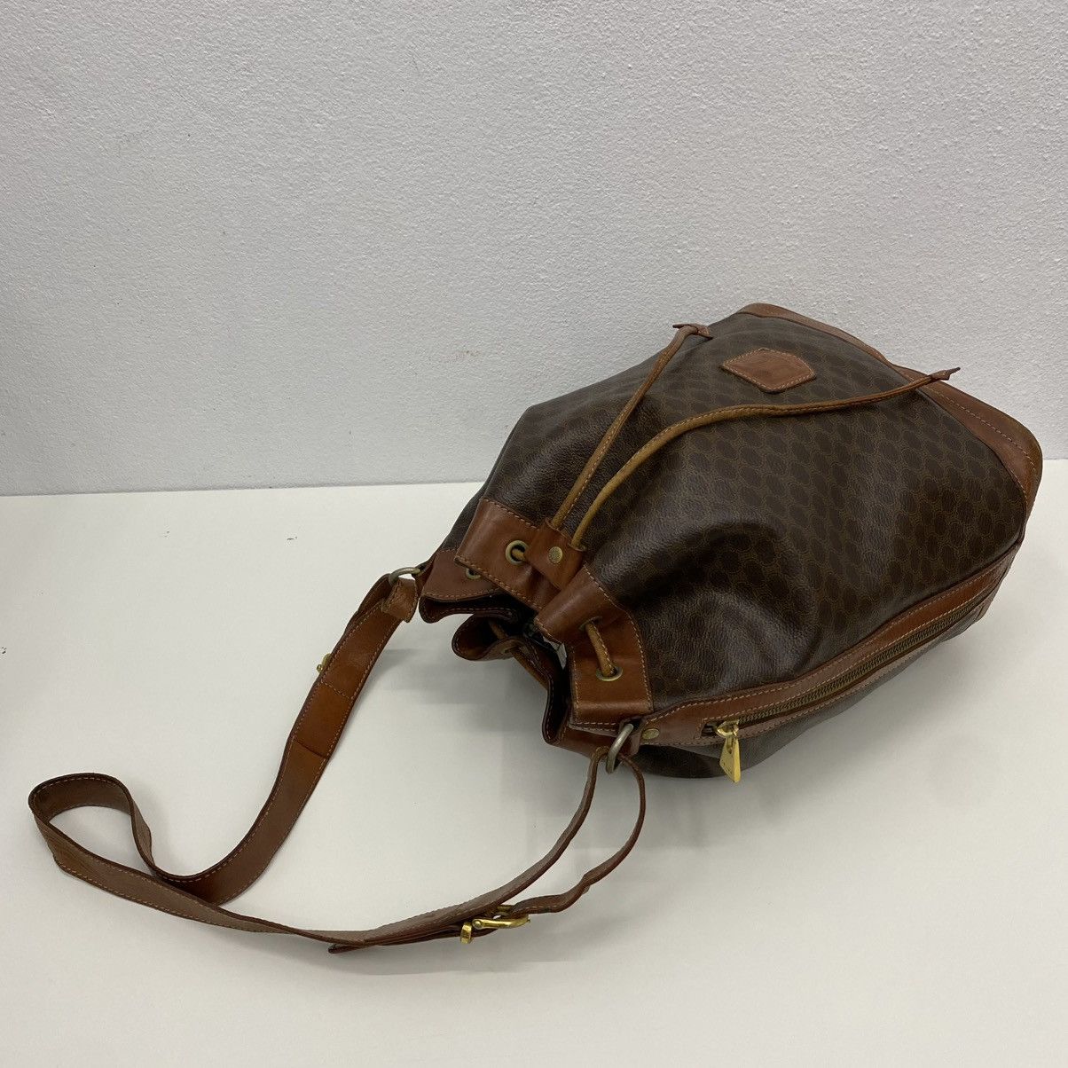 Celine ‼️LASTDROP‼️ CELINE MACADAM BUCKET DRAWSTRING SHOULDER BAG Size ONE SIZE - 6 Thumbnail