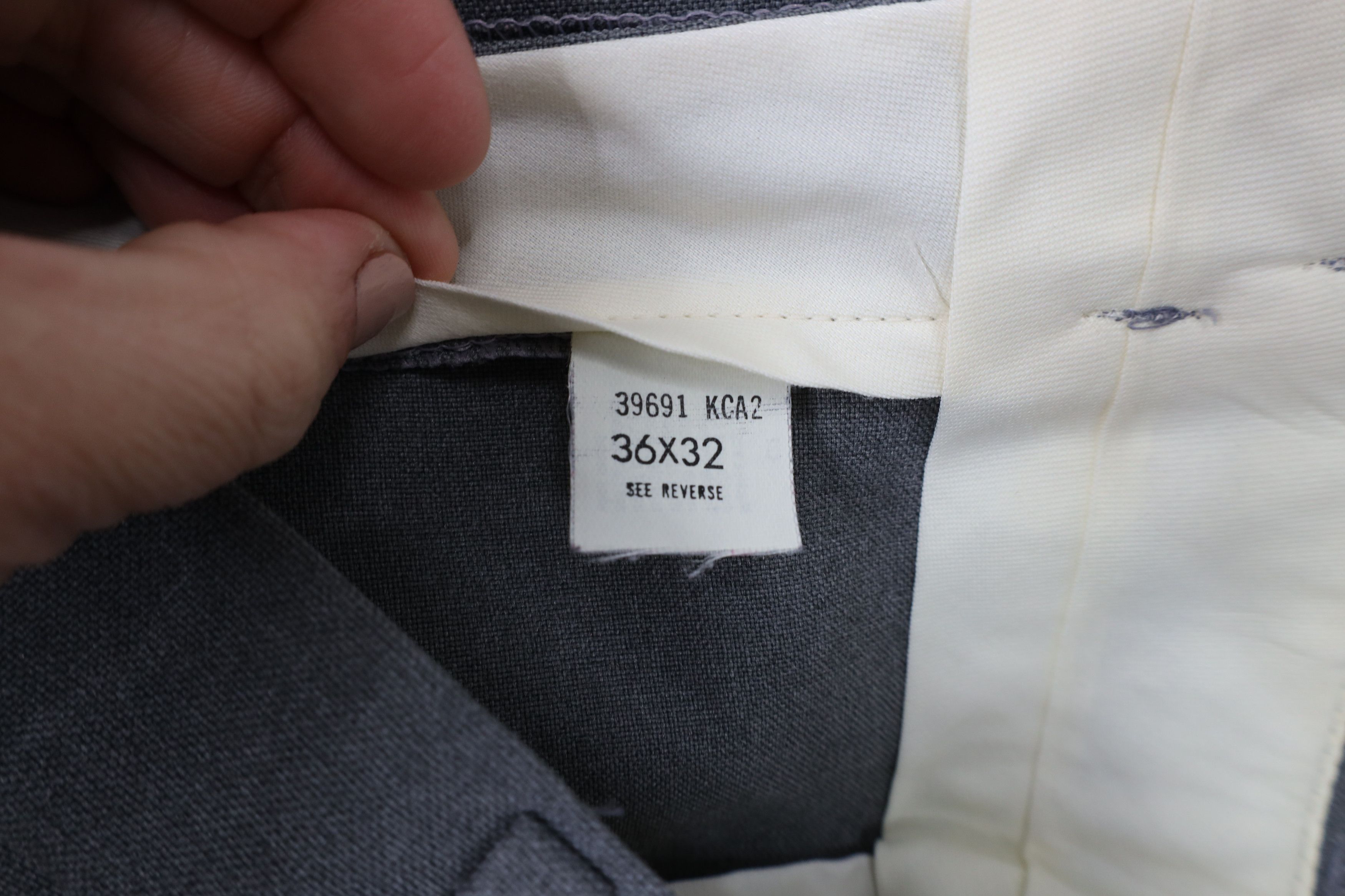 Vintage Vintage 70s Streetwear Flared Wide Leg Chino Pants Gray USA Size US 34 / EU 50 - 8 Thumbnail
