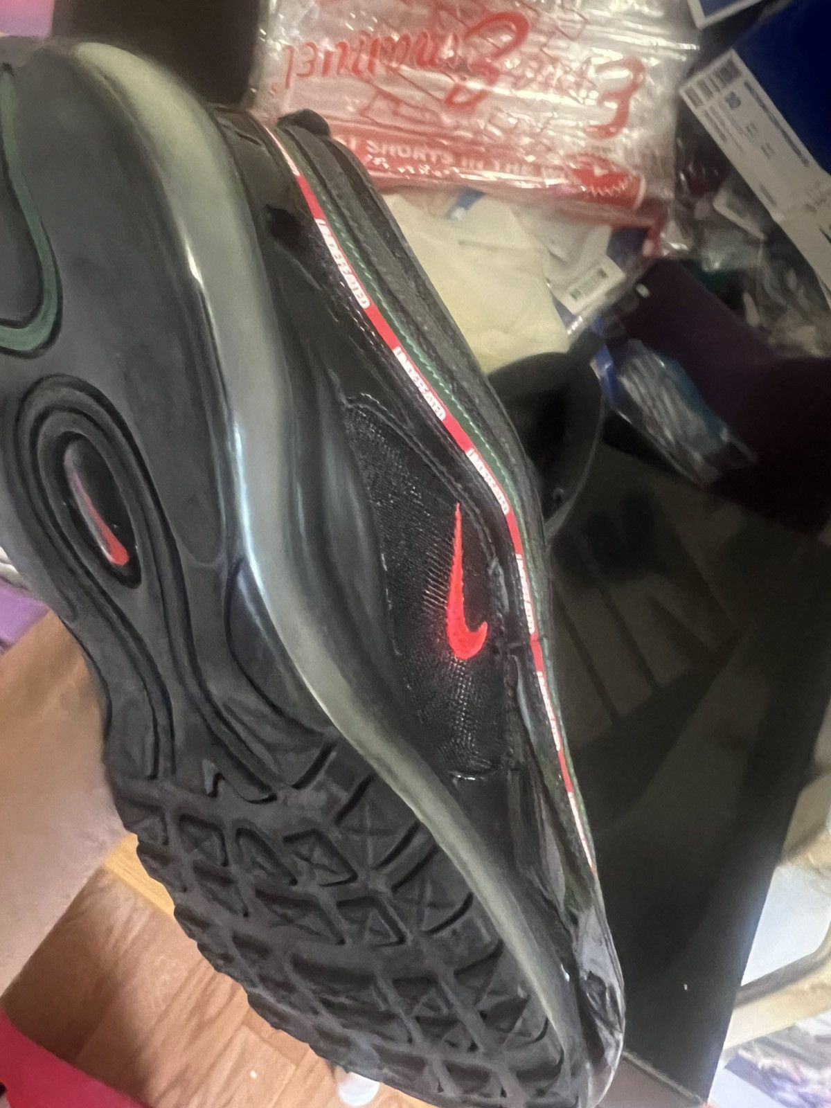 Nike Nike Undefeated x Air Max 97 OG Black Size 10.5 AJ1986 001 Size US 10.5 / EU 43-44 - 13 Thumbnail