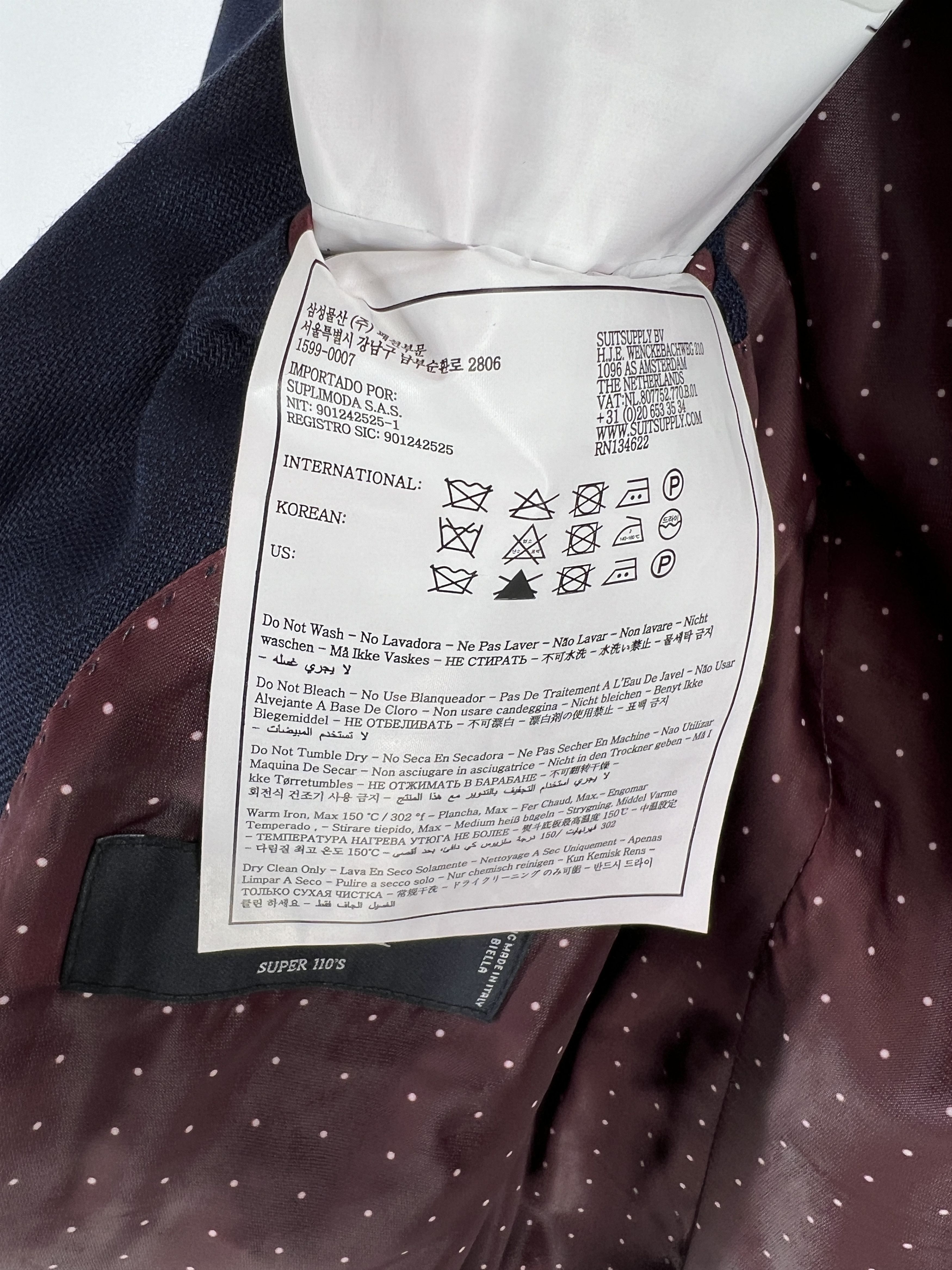 Suitsupply Washington Wool Formal Blazer Waistcoat Suit EU:42;UK/US:32R Size 34R - 12 Thumbnail