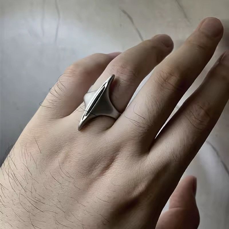 Jewelry Gothic Handmade Retro Punk Handmade Designer Ring Size ONE SIZE - 4 Thumbnail