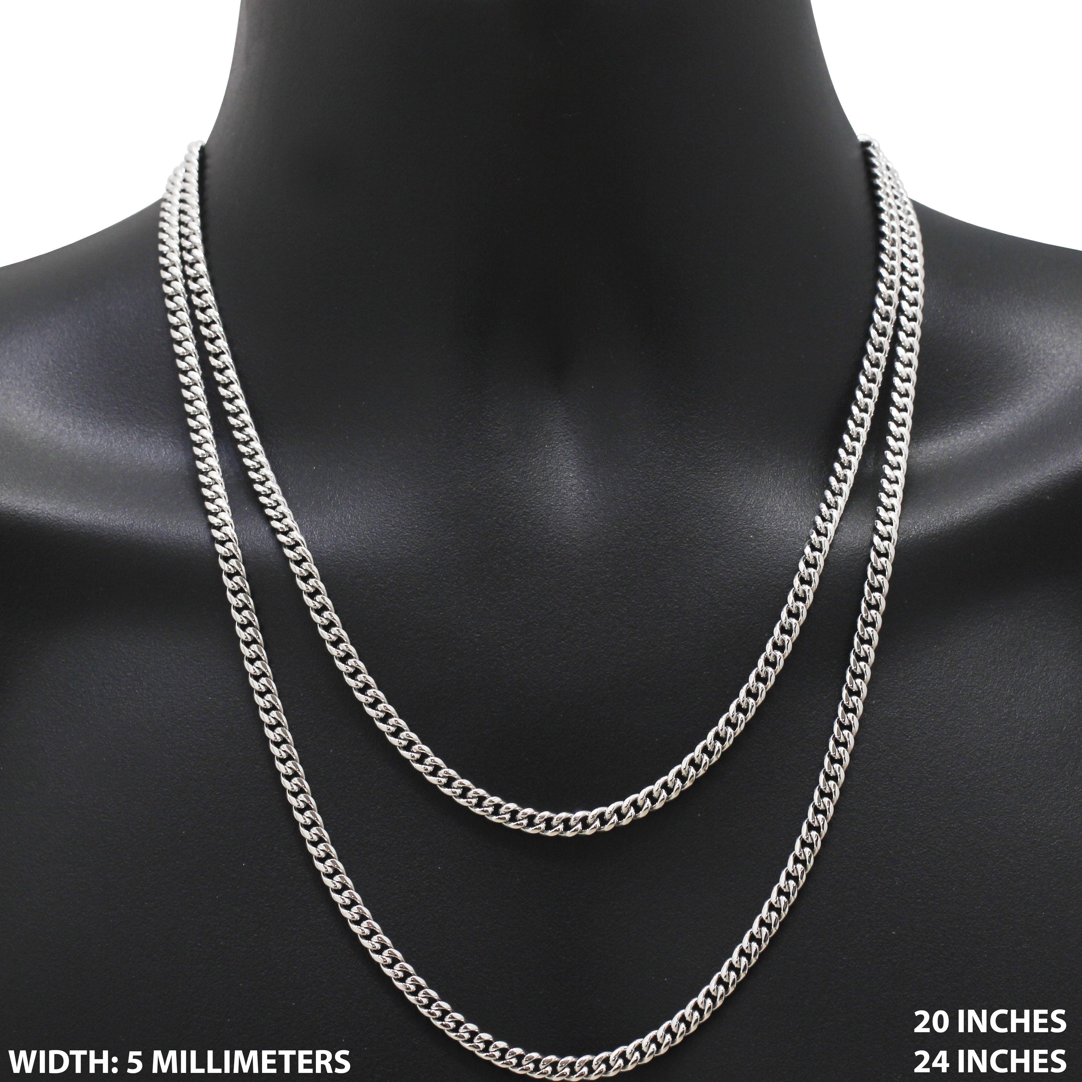Other 316L SS 5mm Miami Cuban Link Chain Necklace 24” Size ONE SIZE - 1 Thumbnail