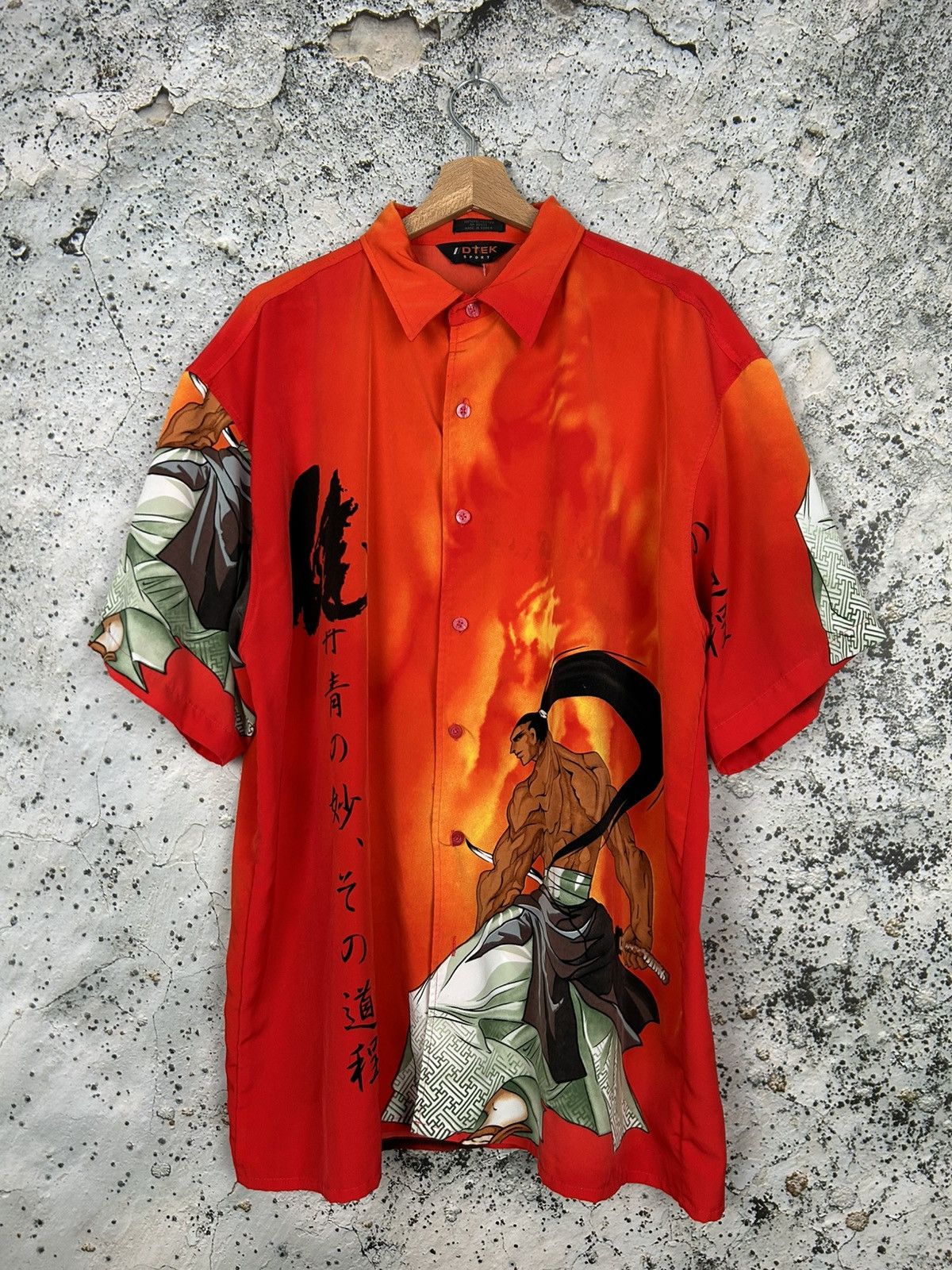 Vintage Vintage Japanese Samurai Graphic Shirt Avant Garde 90s Size US XL / EU 56 / 4 - 1 Thumbnail