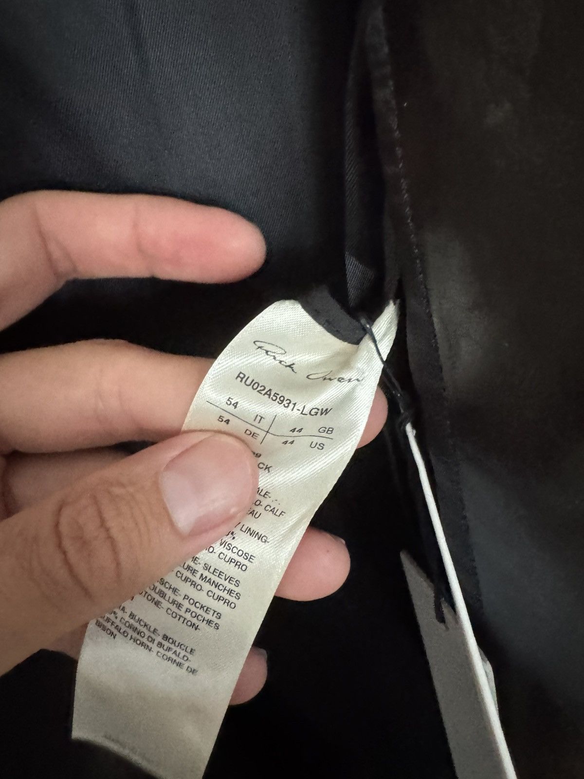 Rick Owens BNWT Leather Coat Size US L / EU 52-54 / 3 - 6 Thumbnail