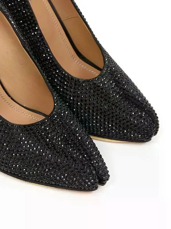 Maison Margiela oc11z1225 Tabi Rhinestone Embellished Pumps in Black Size US 8 / IT 38 - 5 Thumbnail