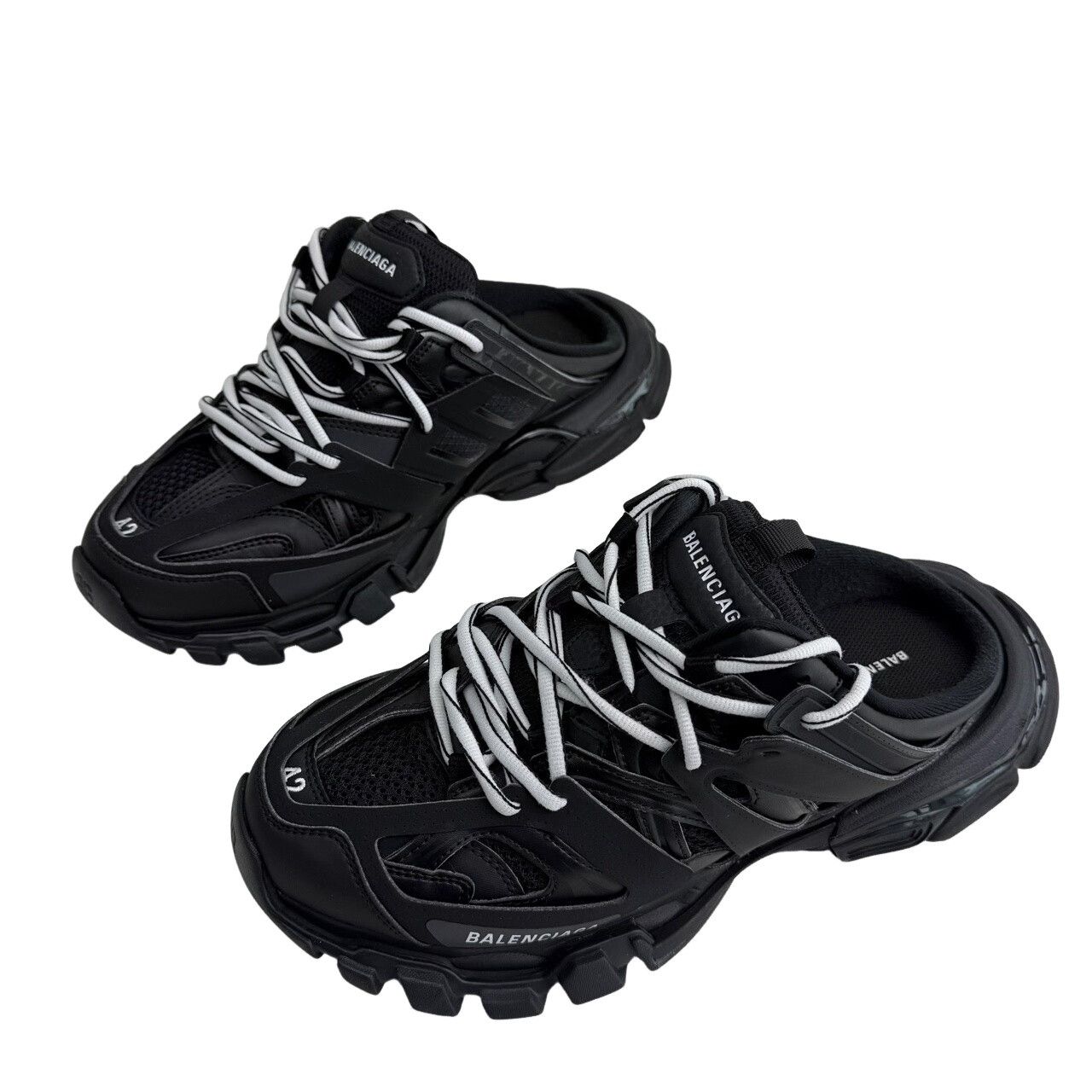 Balenciaga Balenciaga Track Mule Black Size 9 Size US 9 / EU 42 - 1 Thumbnail