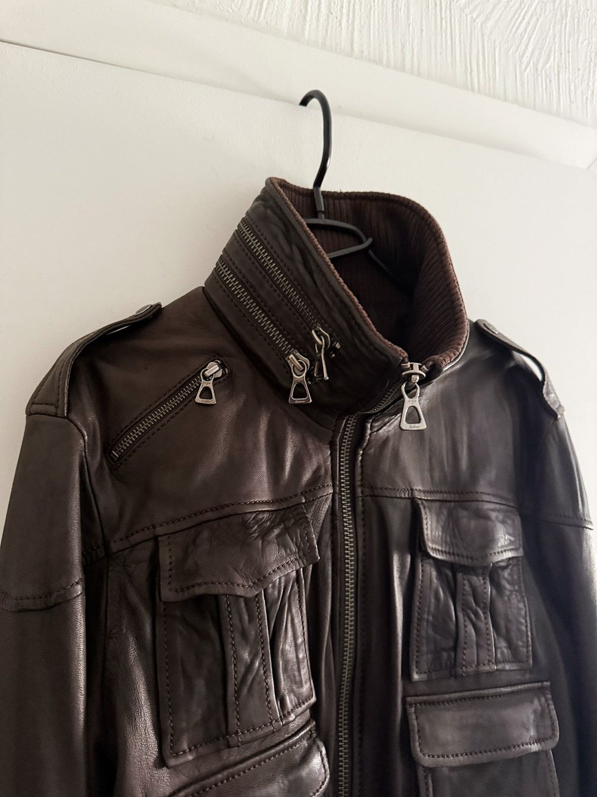 Japanese Brand LGB Style Military Leather Jacket Size US S / EU 44-46 / 1 - 4 Thumbnail