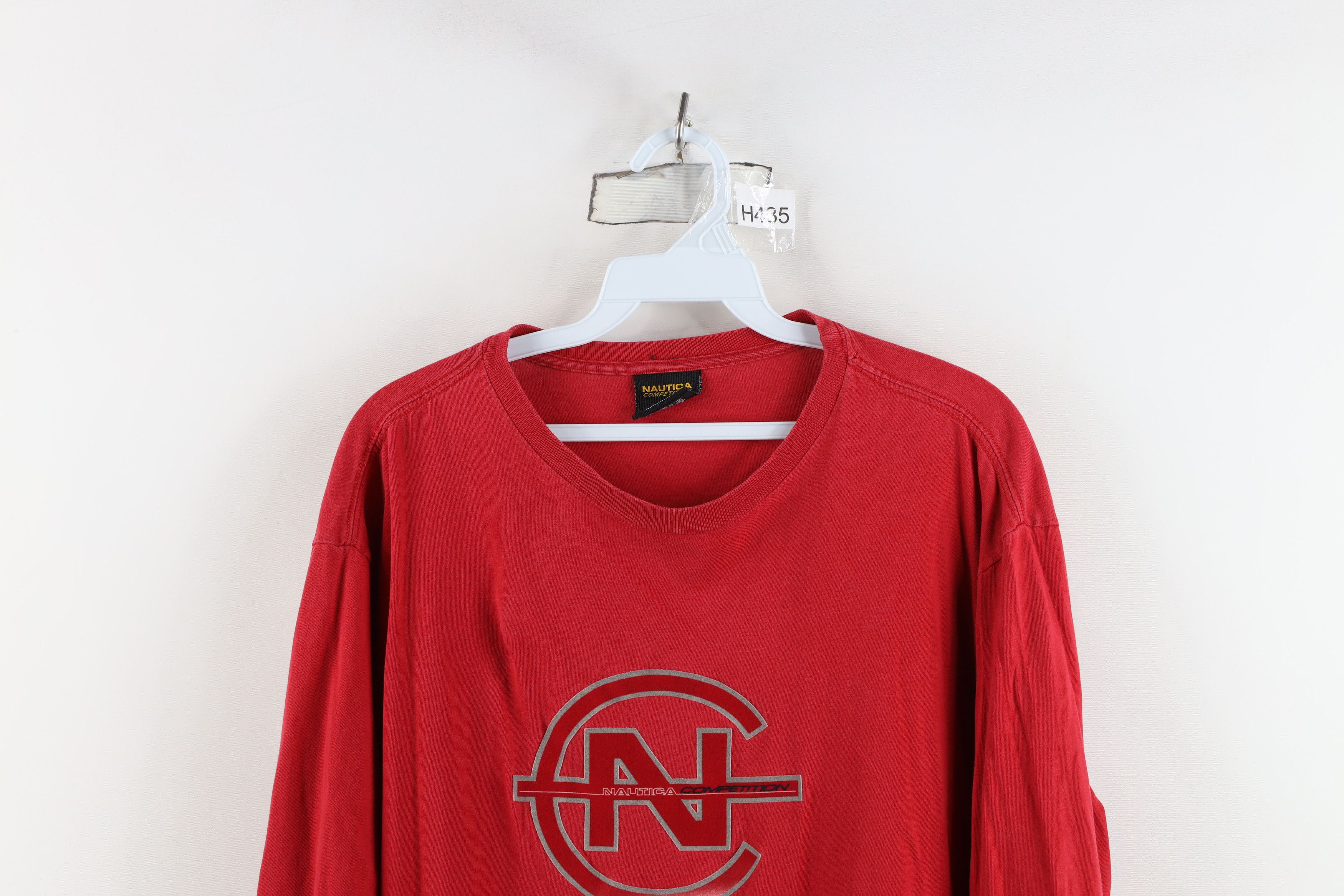 Nautica Vintage 90s Nautica Competition Spell Long Sleeve T-Shirt Size US L / EU 52-54 / 3 - 2 Thumbnail