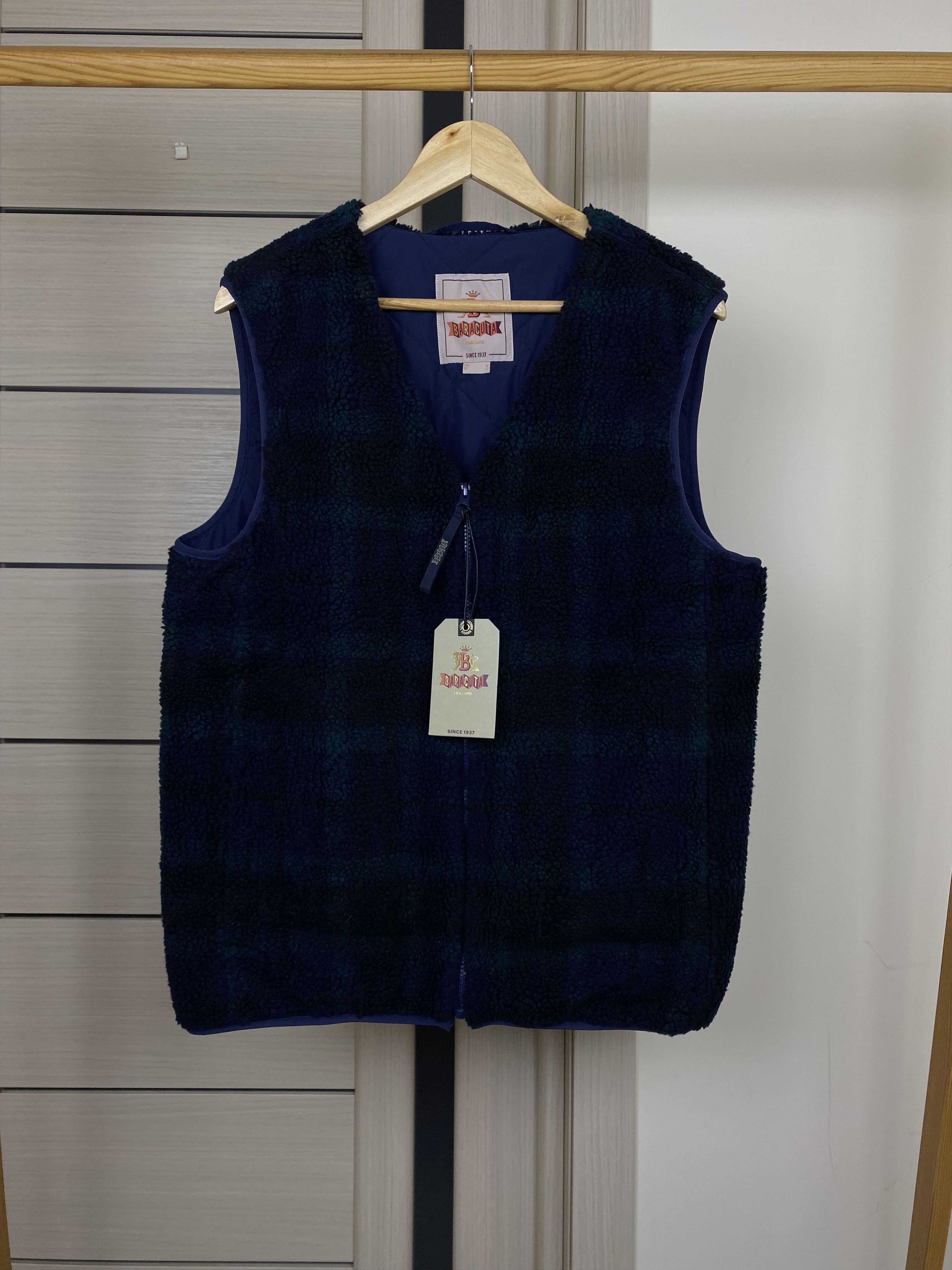 Baracuta BARACUTA CURLY FLEECE LINER VEST BLACKWATCH size L Size US L / EU 52-54 / 3 - 1 Thumbnail
