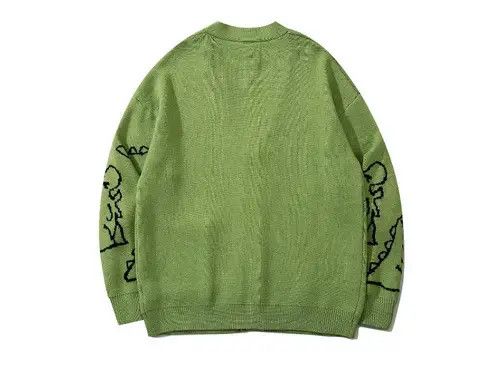 Aran Isles Knitwear × Designer Hip Hop Dinosaur Cardigan Sweater Jacket Size US M / EU 48-50 / 2 - 4 Thumbnail