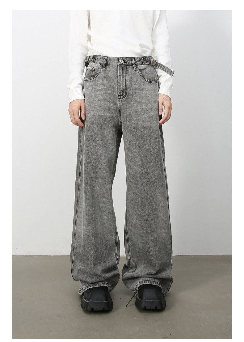 Japanese Brand American retro men's trendy wide-leg straight jeans Size US 32 / EU 48 - 1 Thumbnail