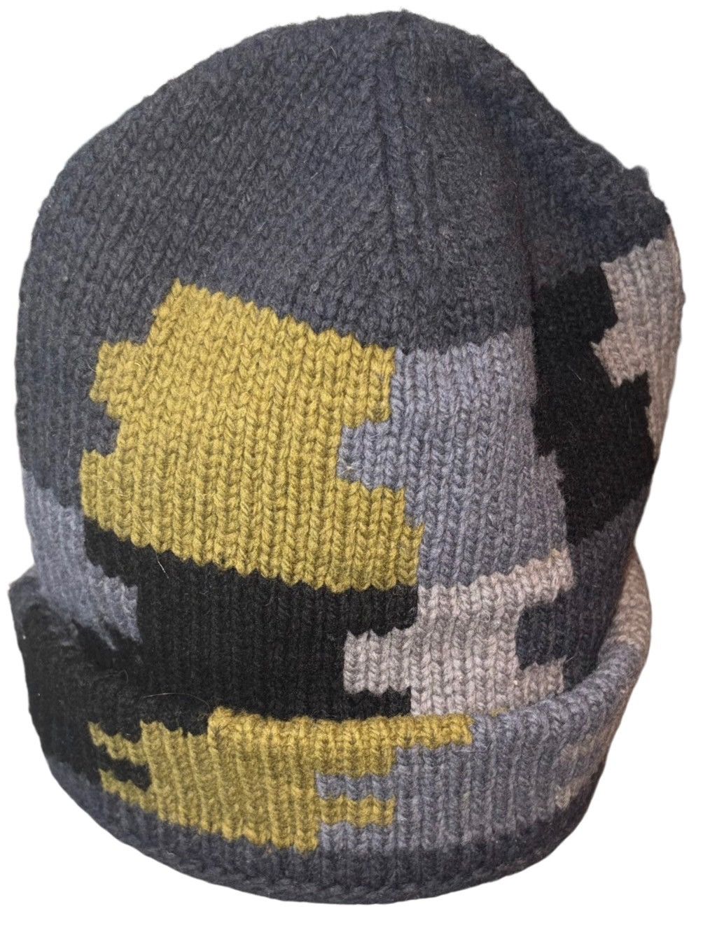 Vintage Vintage Luxury “Damoflage” Pixelated Wool Beanie Size ONE SIZE - 2 Thumbnail