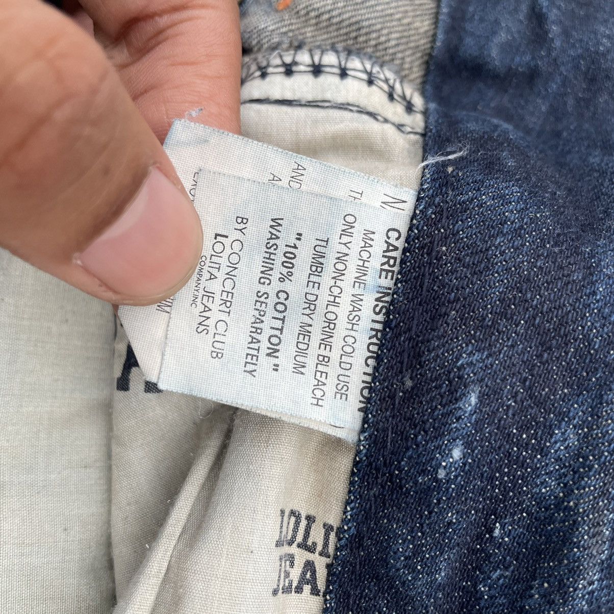 If Six Was Nine 🇯🇵 VINTAGE LOLITA BY CONCERT CLUB WASHED DENIM PANTS Size 29" - 22 Thumbnail