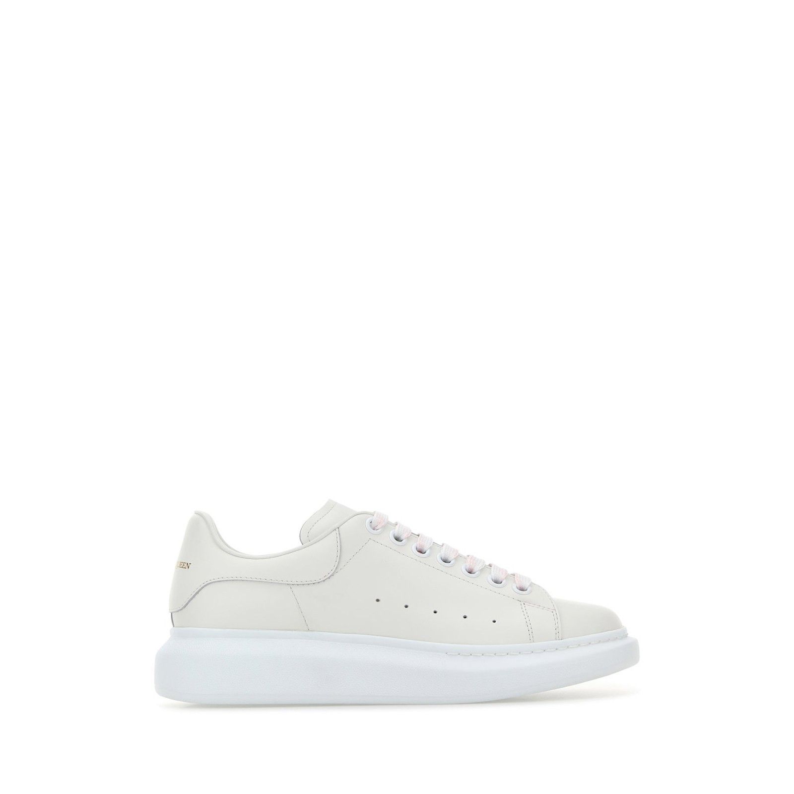 ALEXANDER MCQUEEN Oversized White Leather Sneakers New/Authe