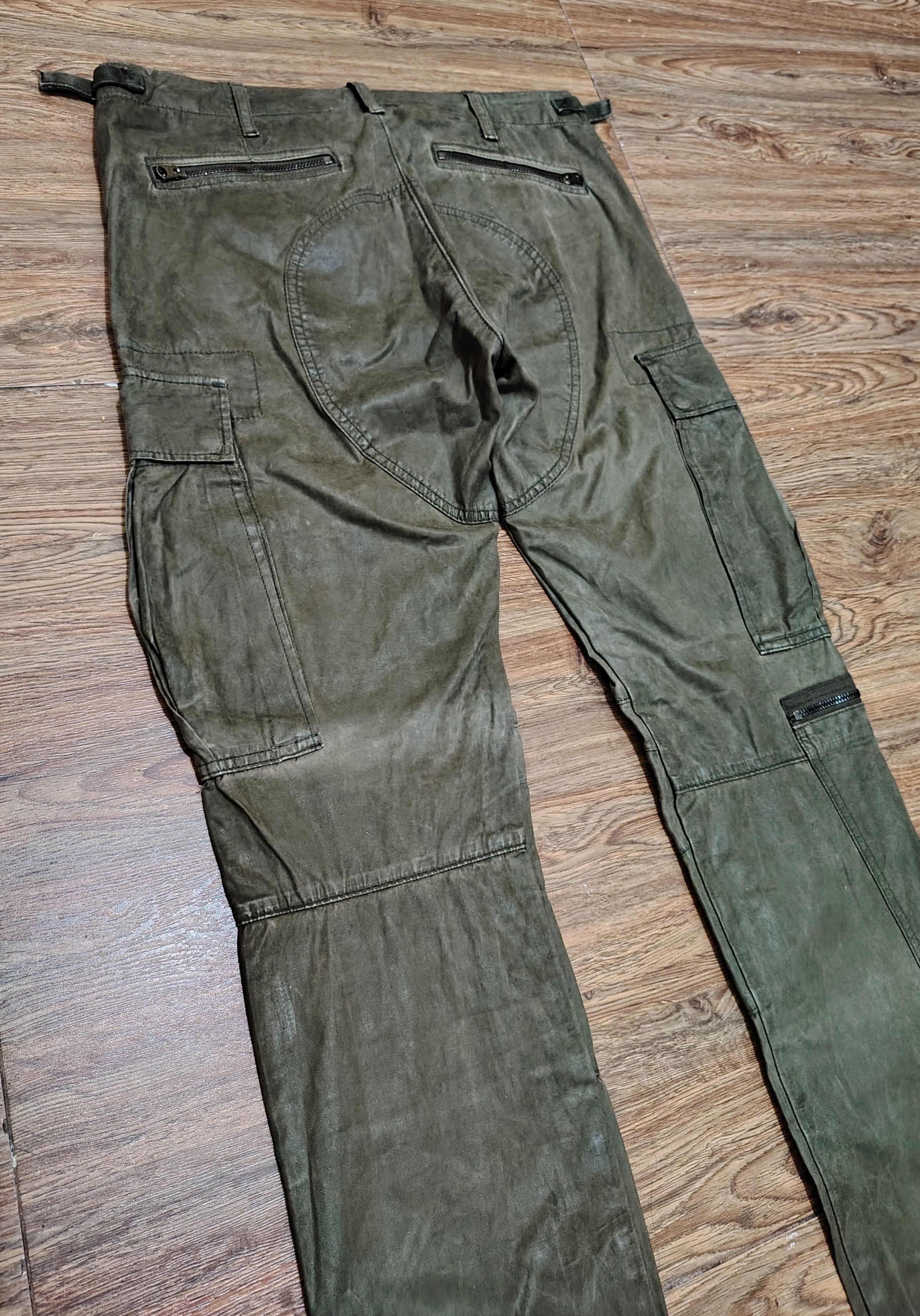 Ralph Lauren RALPHLAUREN-BlackLabel- 'The Courier' Waxed Biker Cargo Pant Size US 33 - 12 Thumbnail