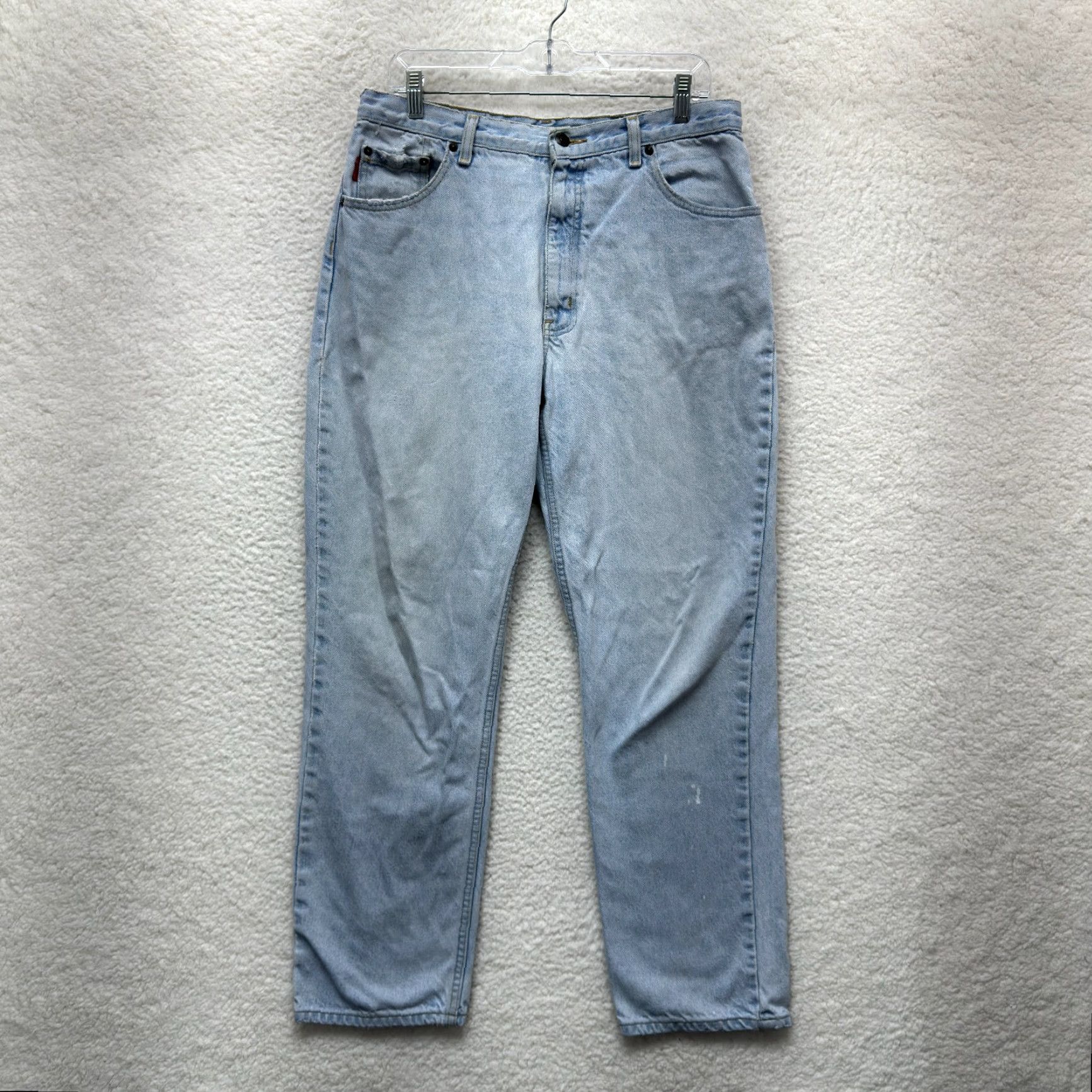 Bugle Boy VINTAGE Bugle Boy Jeans 34X30 Mens Relaxed Straight Leg Light Wash Skater Grunge Size US 34 / EU 50 - 2 Thumbnail