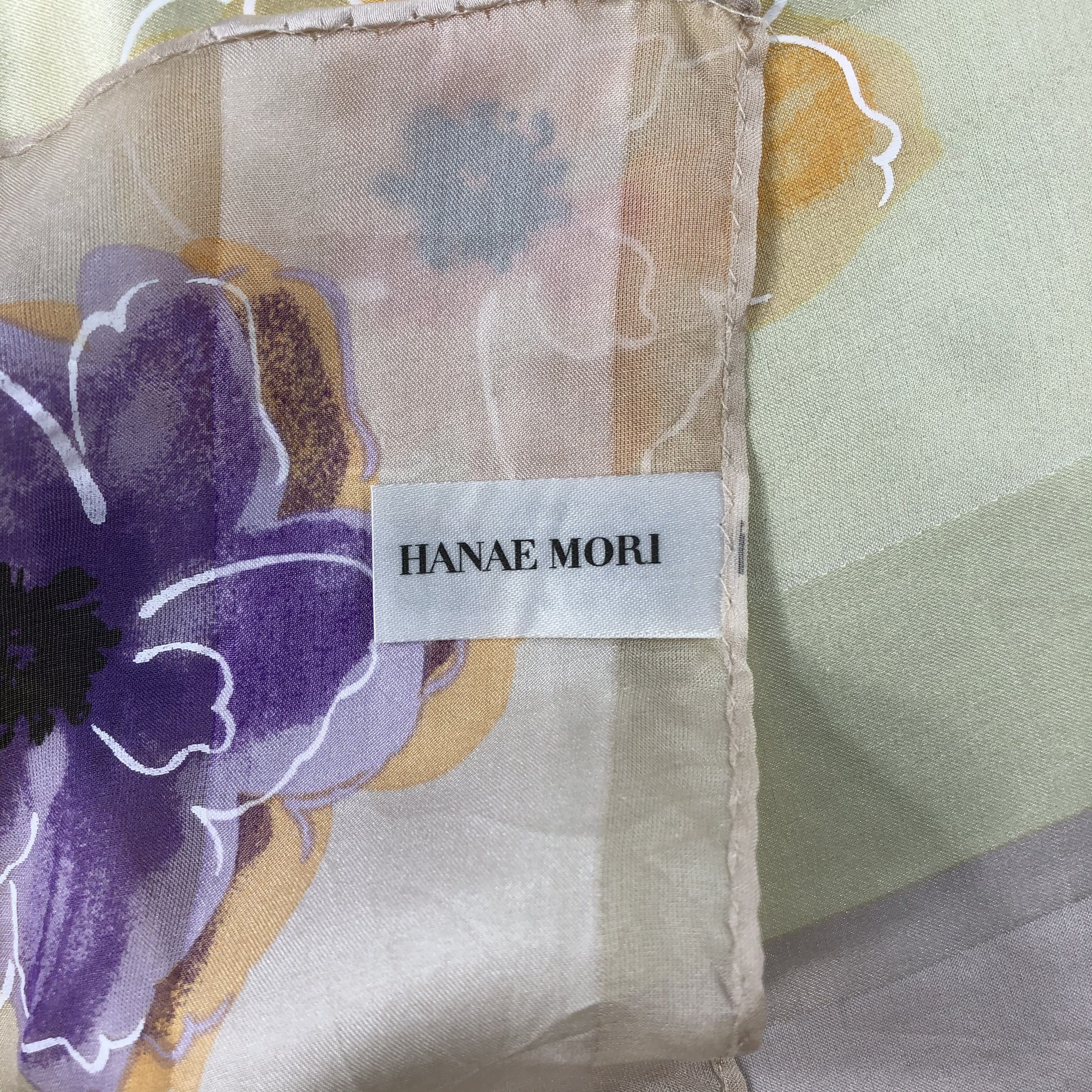 Hanae Mori Vintage Hanae Mori Silk Scarf Size ONE SIZE - 6 Thumbnail