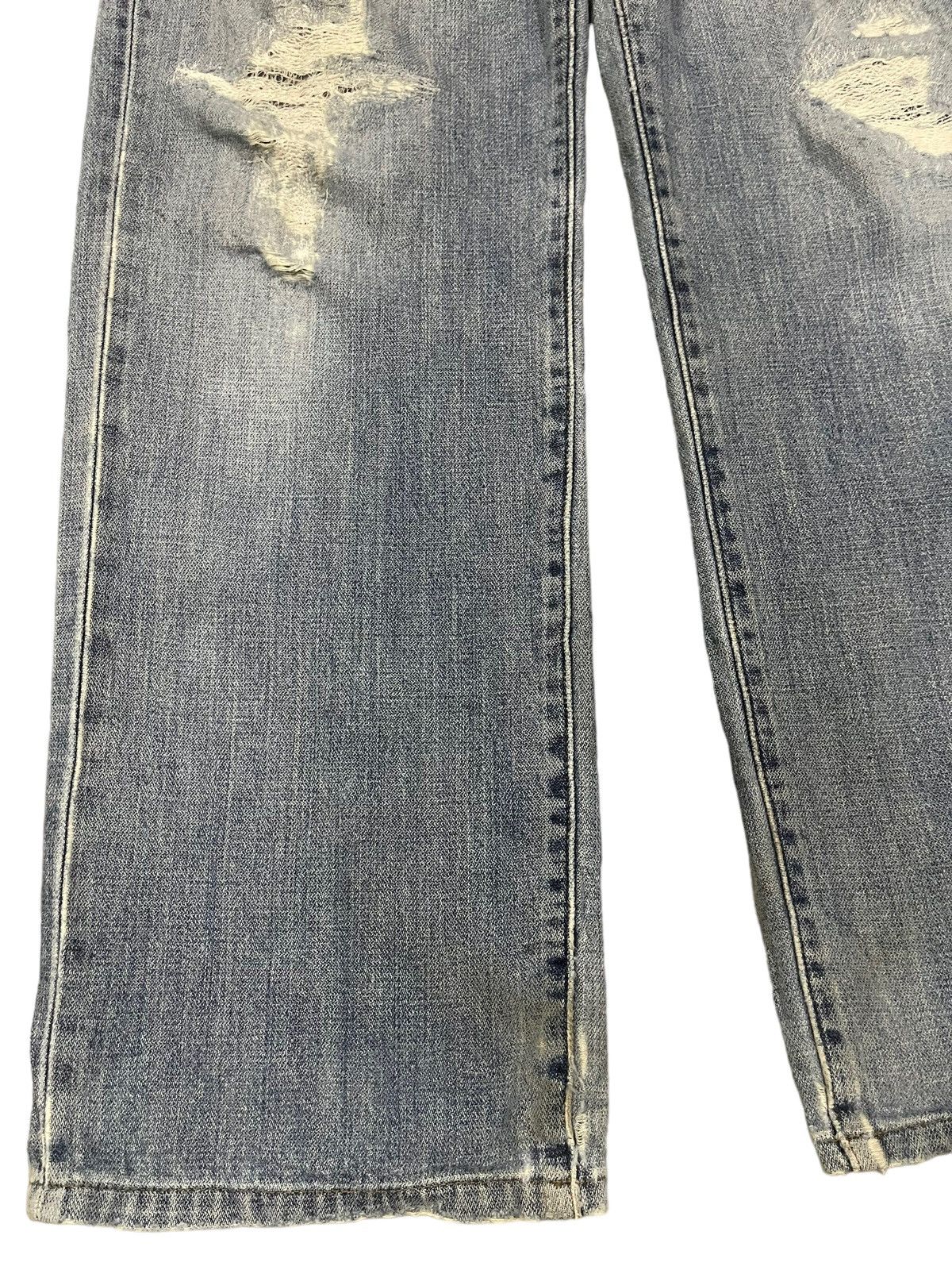 Wrangler Vintage Wrangler Classic Blue Wash Distressed Baggy Jeans Size US 32 / EU 48 - 5 Thumbnail