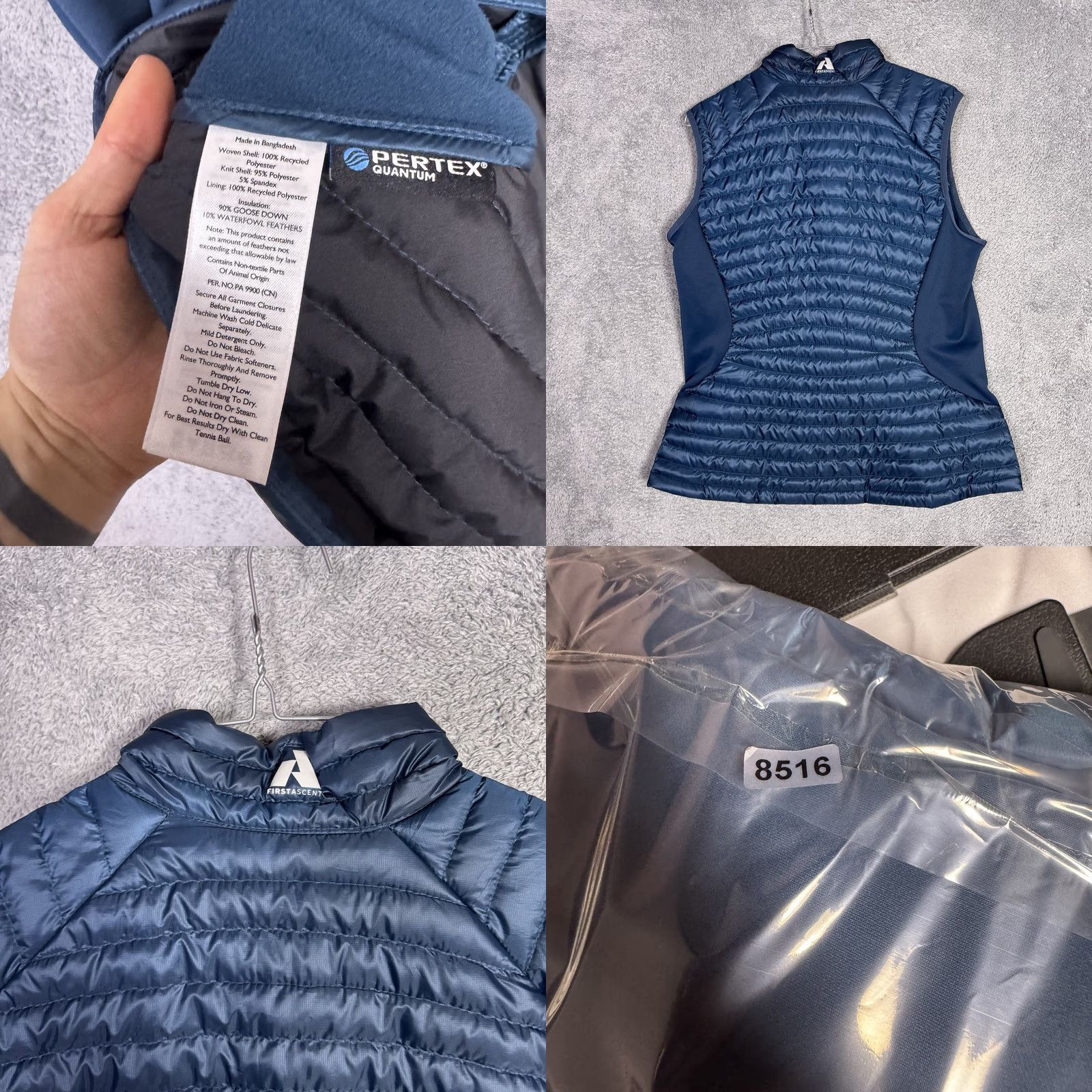 Eddie Bauer Eddie Bauer Vest Womens L First Ascent EB800 Pertex Quantum Down Quilted Puffer Vest Size L / US 10 / IT 46 - 8 Thumbnail