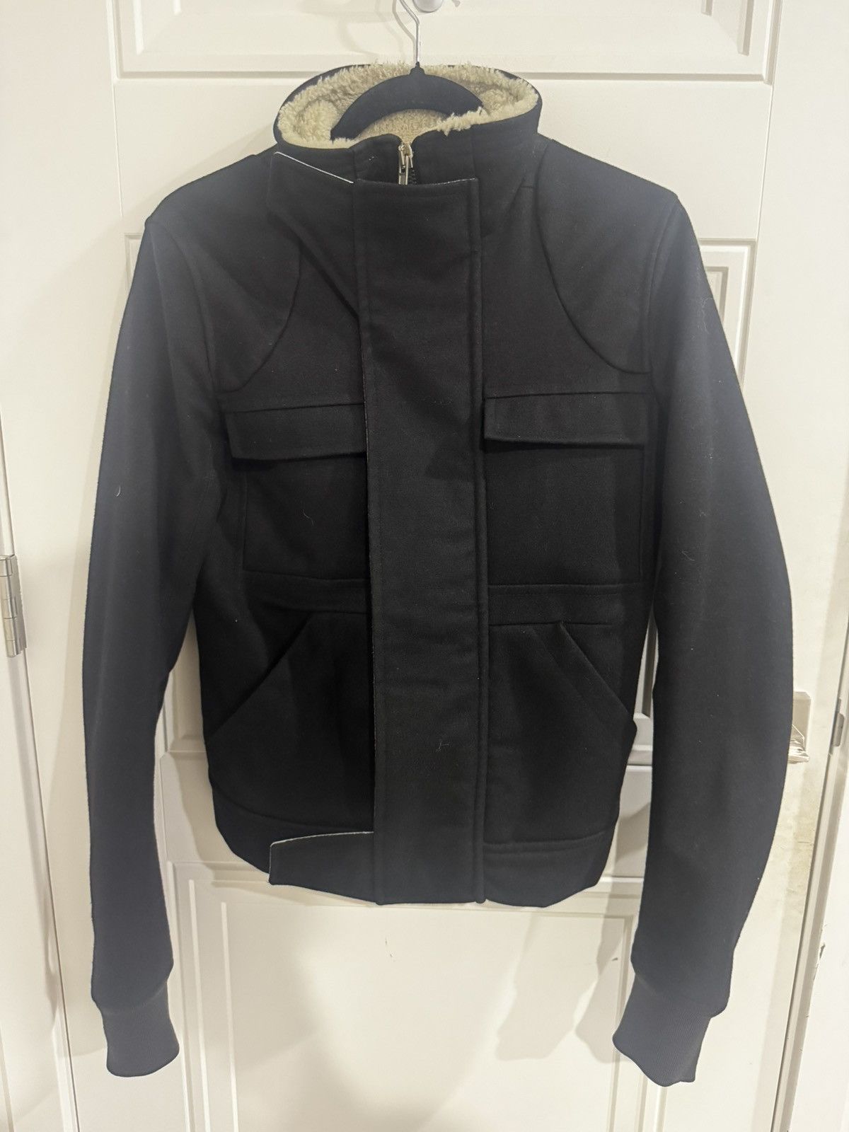 Rick Owens Rick Owens Shearling Lined Wool Jacket Size US XS / EU 42 / 0 - 3 Thumbnail