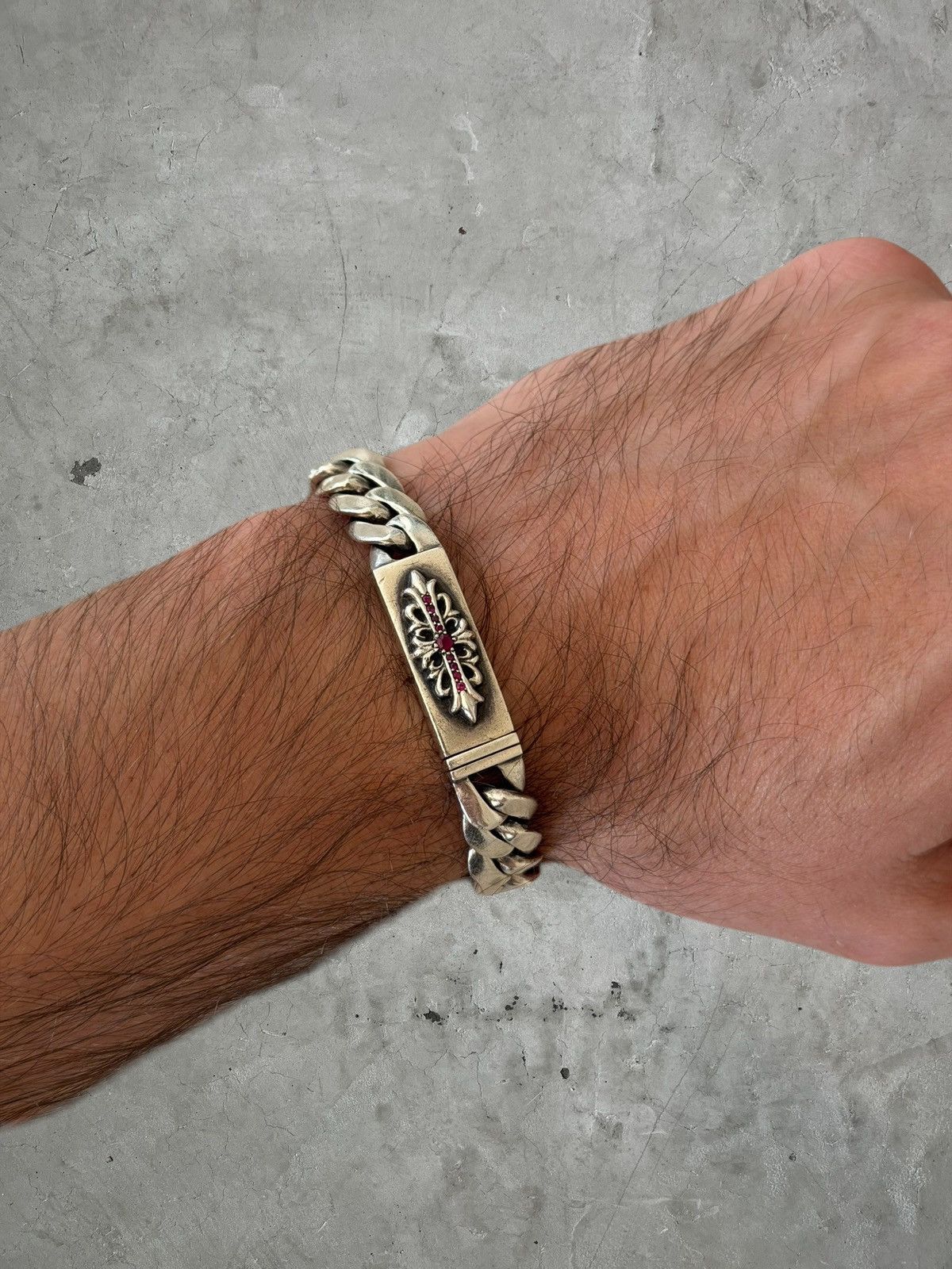 Chrome Hearts Chrome Hearts Ruby Floral Bracelet Size ONE SIZE - 4 Thumbnail